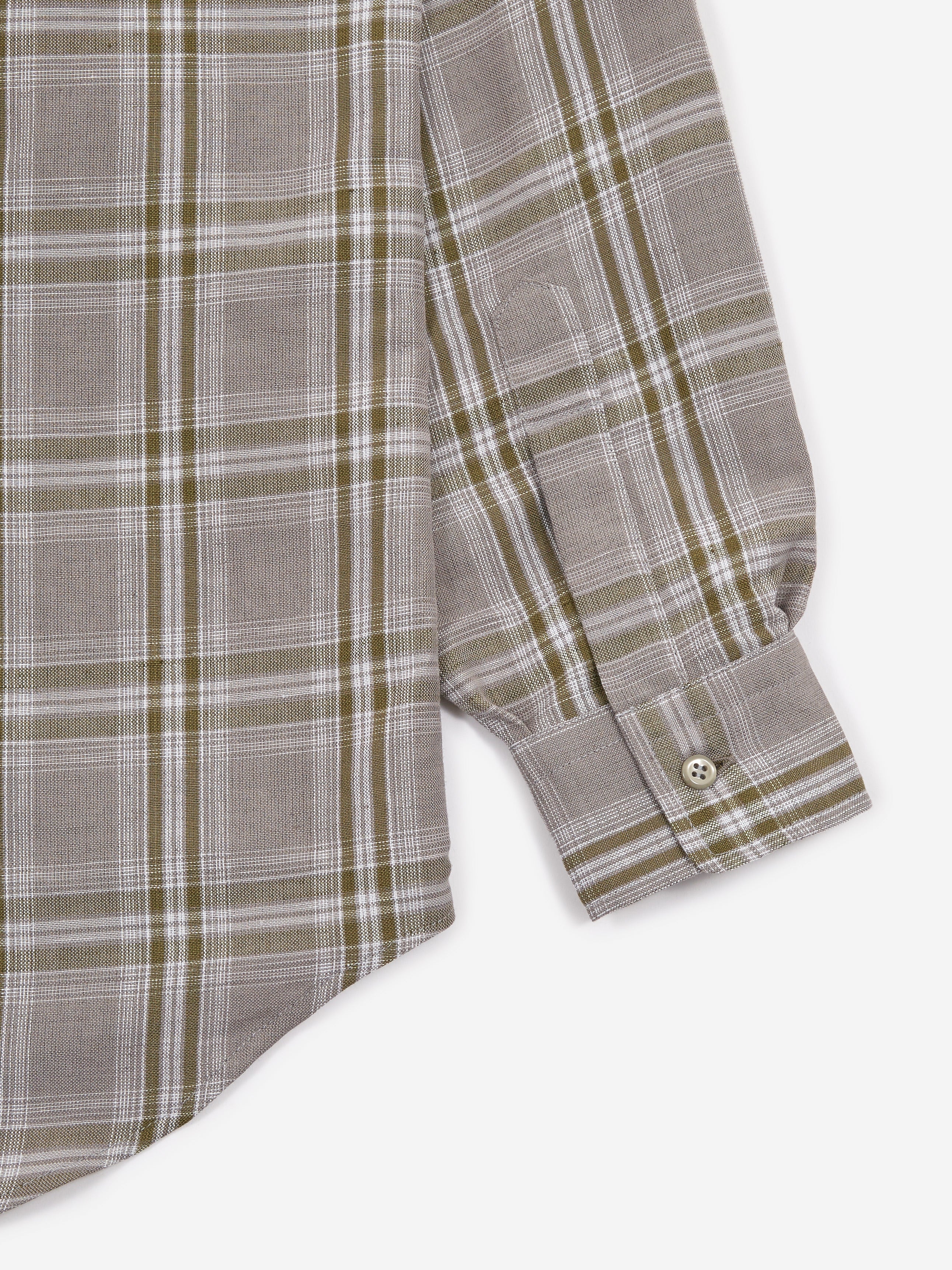 Flagstuff Original Check Longsleeve Shirt - Grey - Image 4
