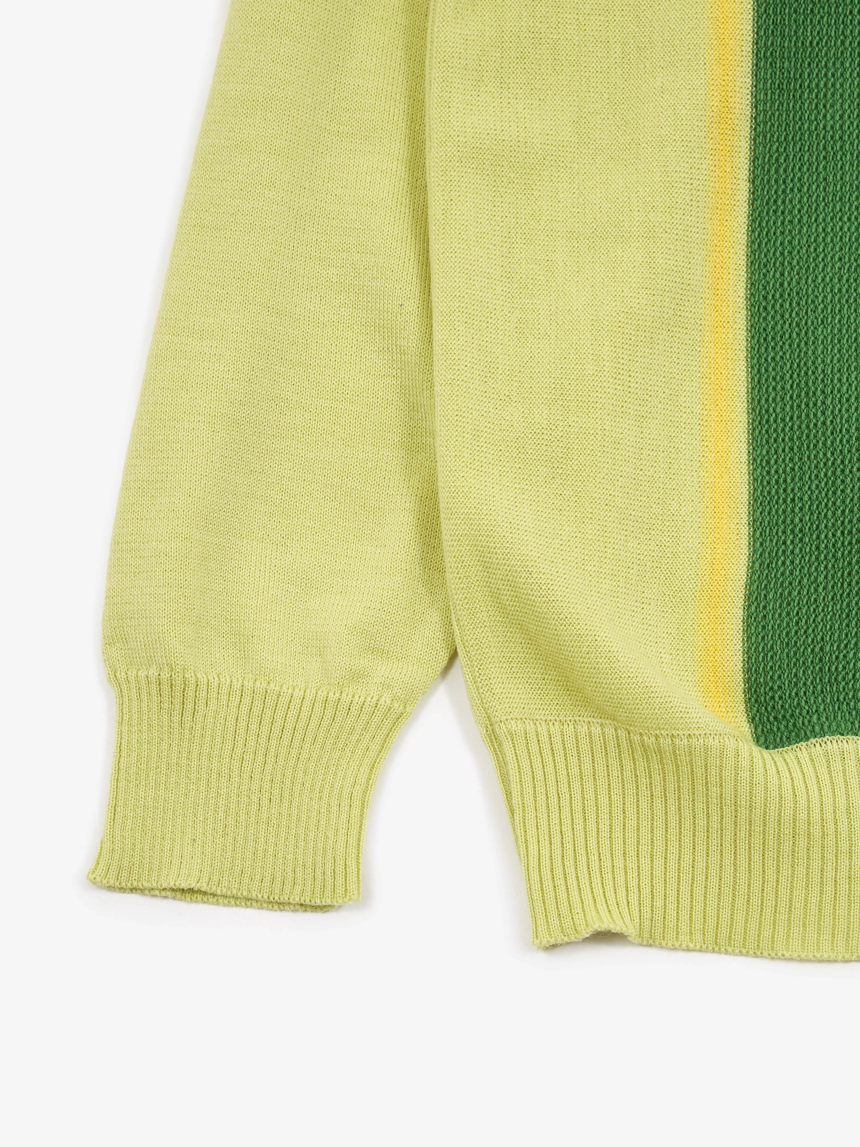 Flagstuff Stripe Cardigan - Green - Image 4