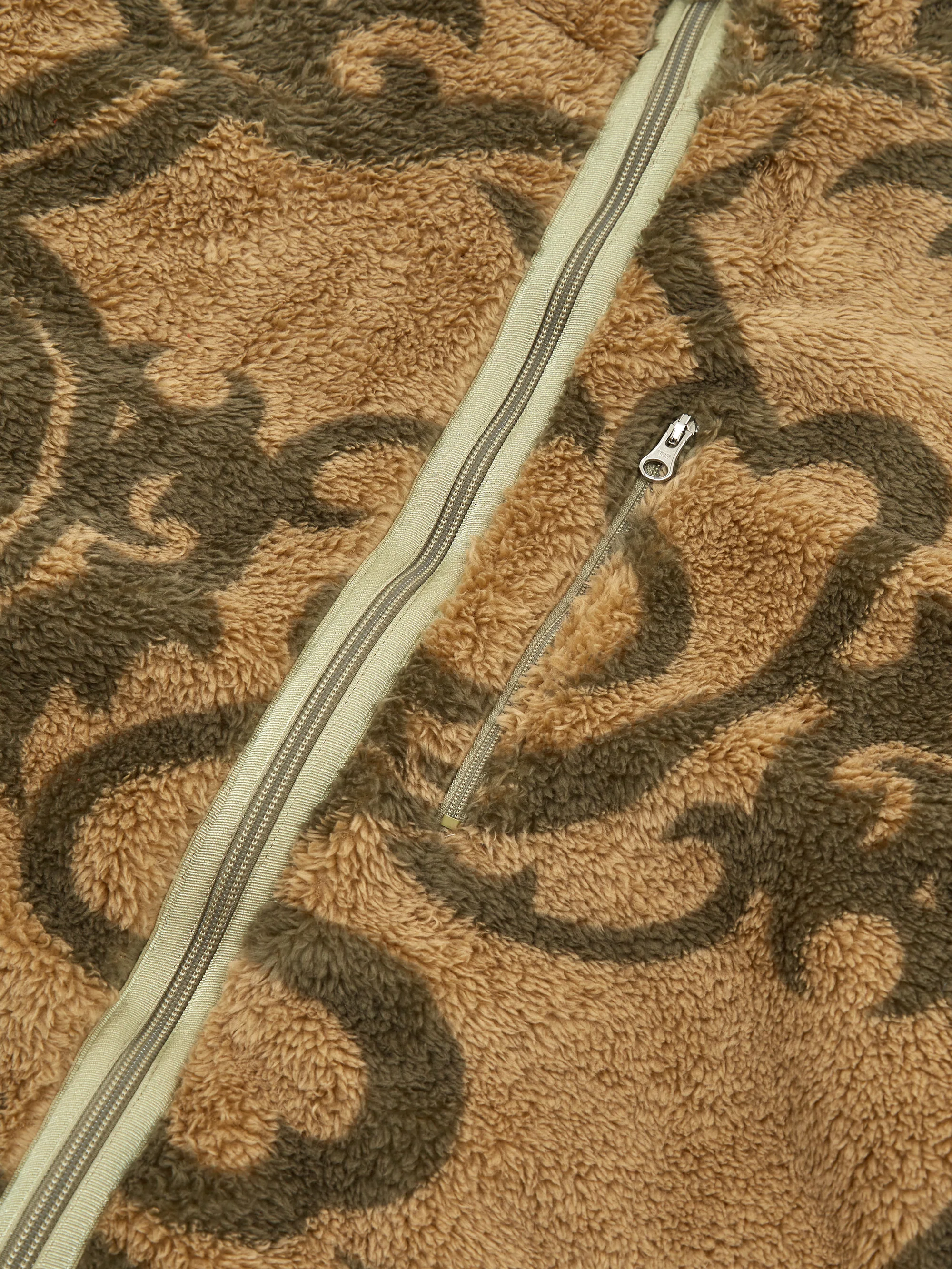 Flagstuff Tribal Camo Fleece Jacket - Beige - Image 4