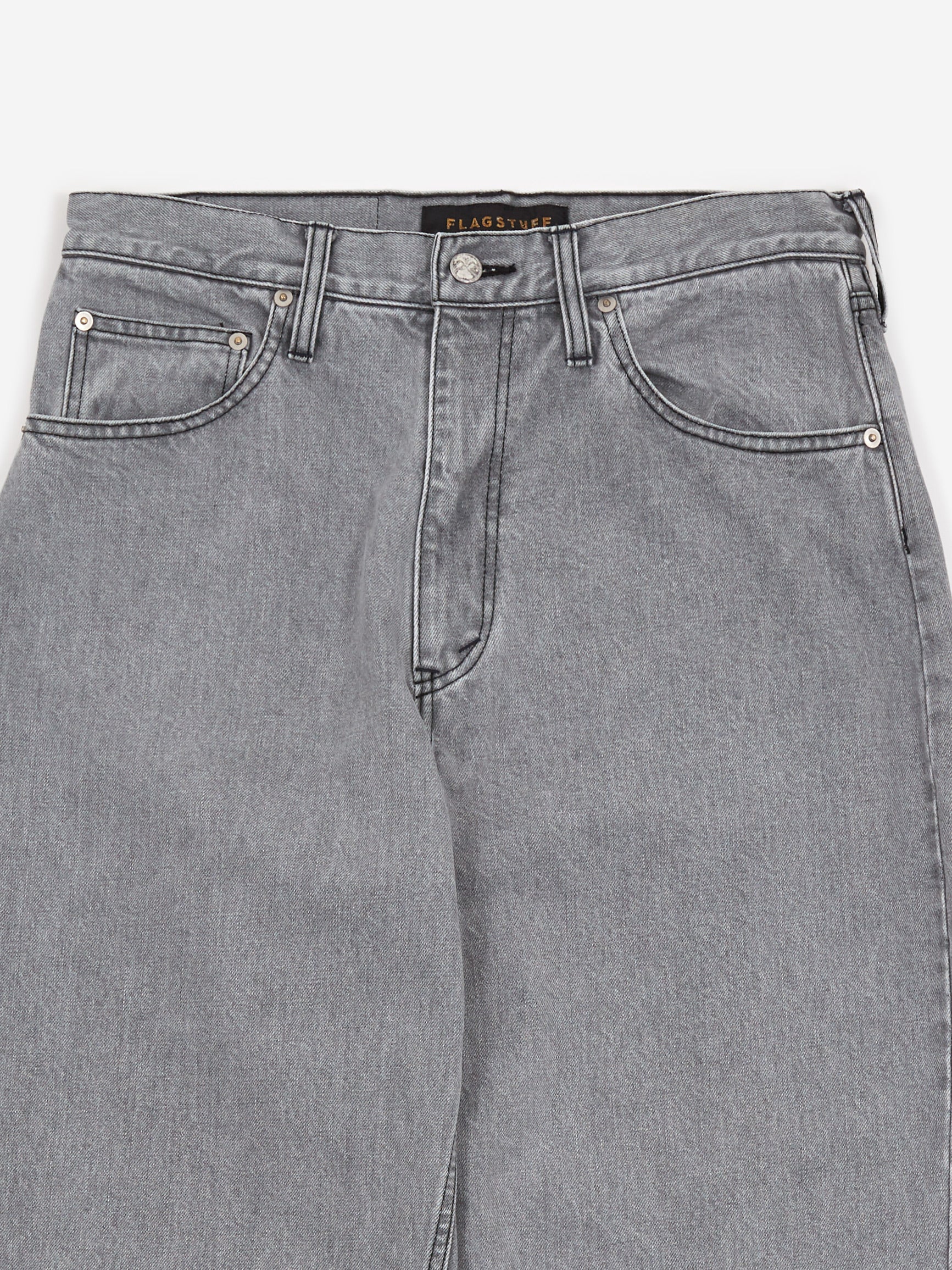 Flagstuff Washed Baggie Denim Pant - Black - Image 3
