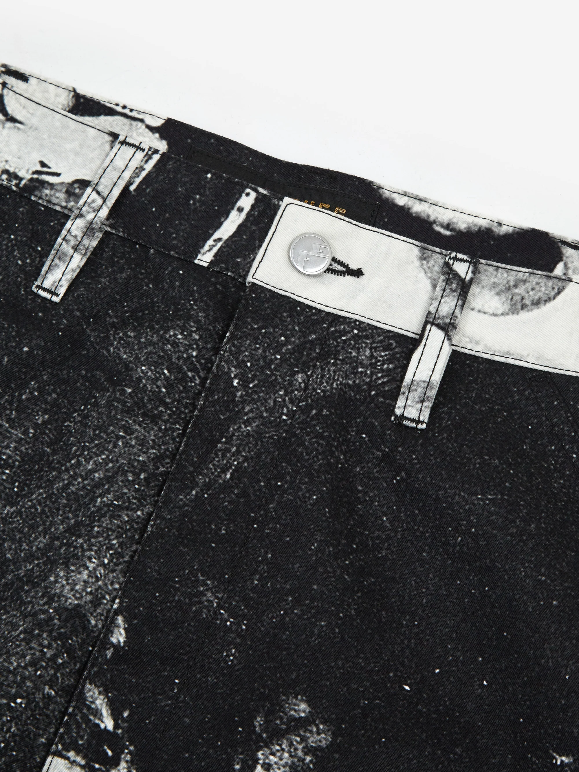 Flagstuff x Alexis Gross Original Photo Print Work Pant - Black - Image 4