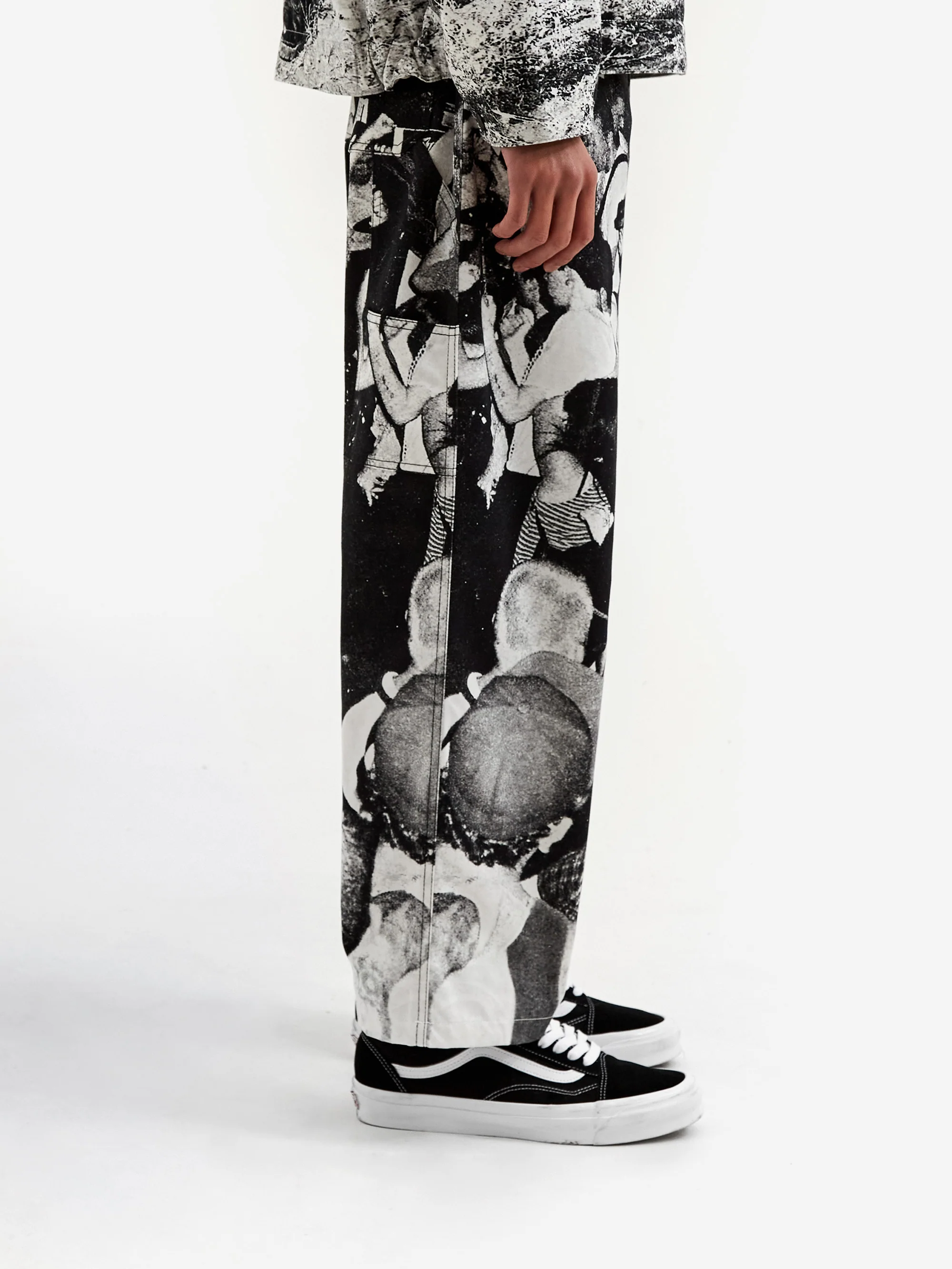 Flagstuff x Alexis Gross Original Photo Print Work Pant - Black - Image 7