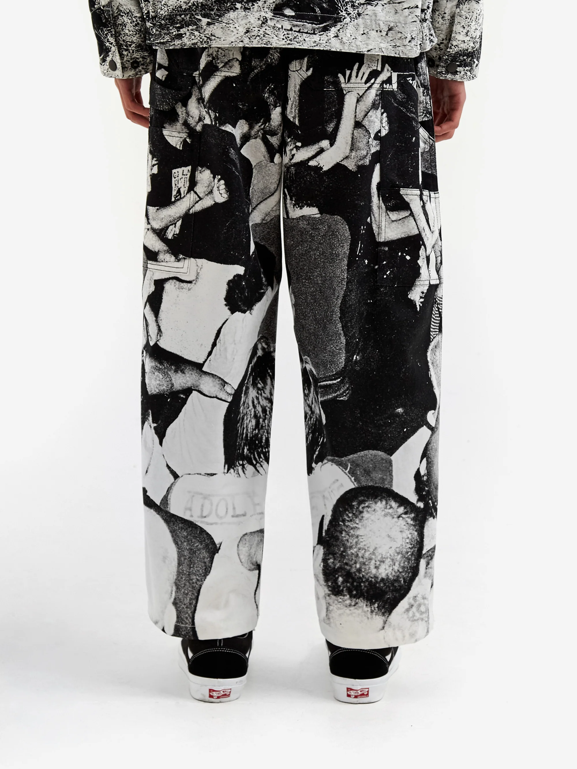 Flagstuff x Alexis Gross Original Photo Print Work Pant - Black - Image 8