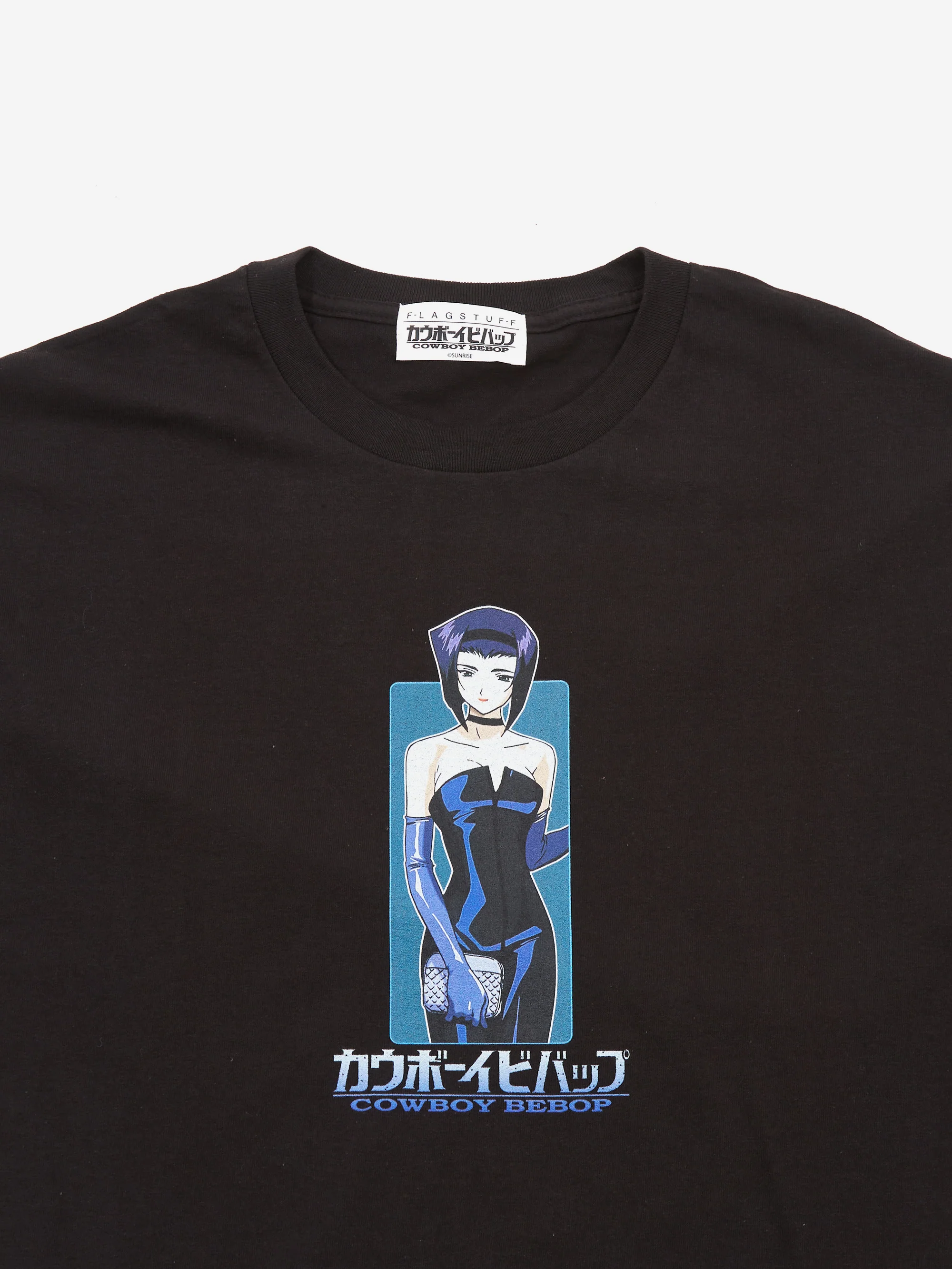 Flagstuff x Cowboy Bebop “FAYE-01" Tee - Black - Image 3