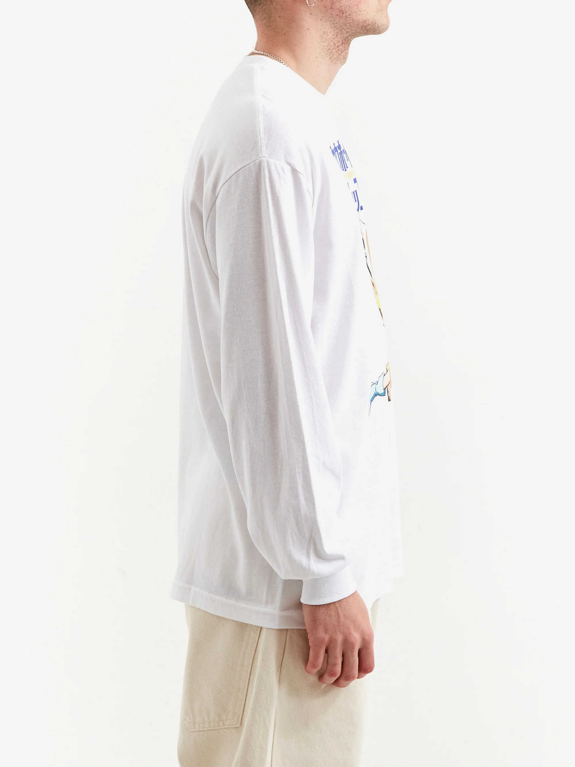 Flagstuff x Cowboy Bebop “FAYE" LS Tee - White - Image 4
