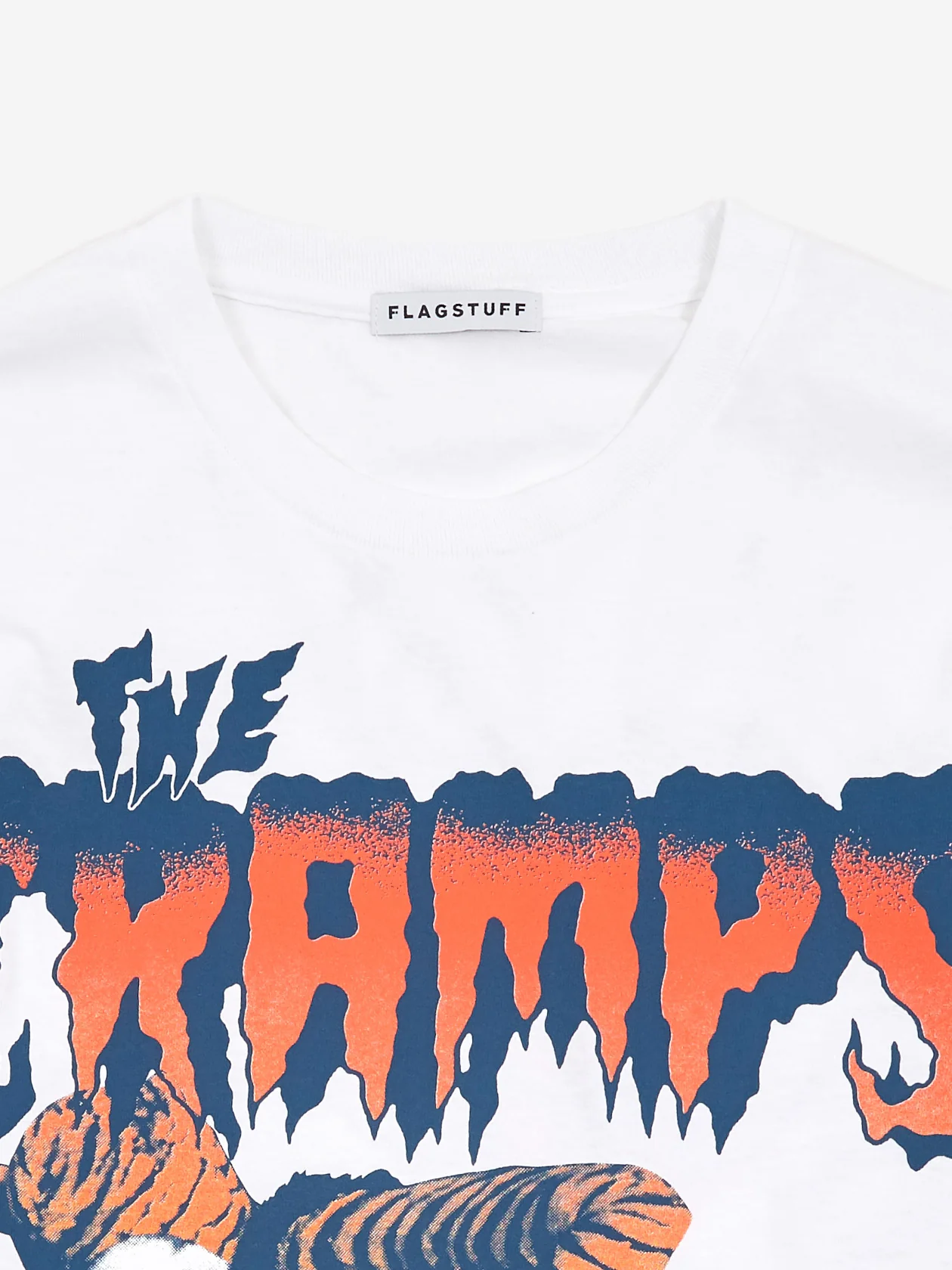 Flagstuff x The Cramps Can Your Pussy Do The Dog Tee - White - Image 2