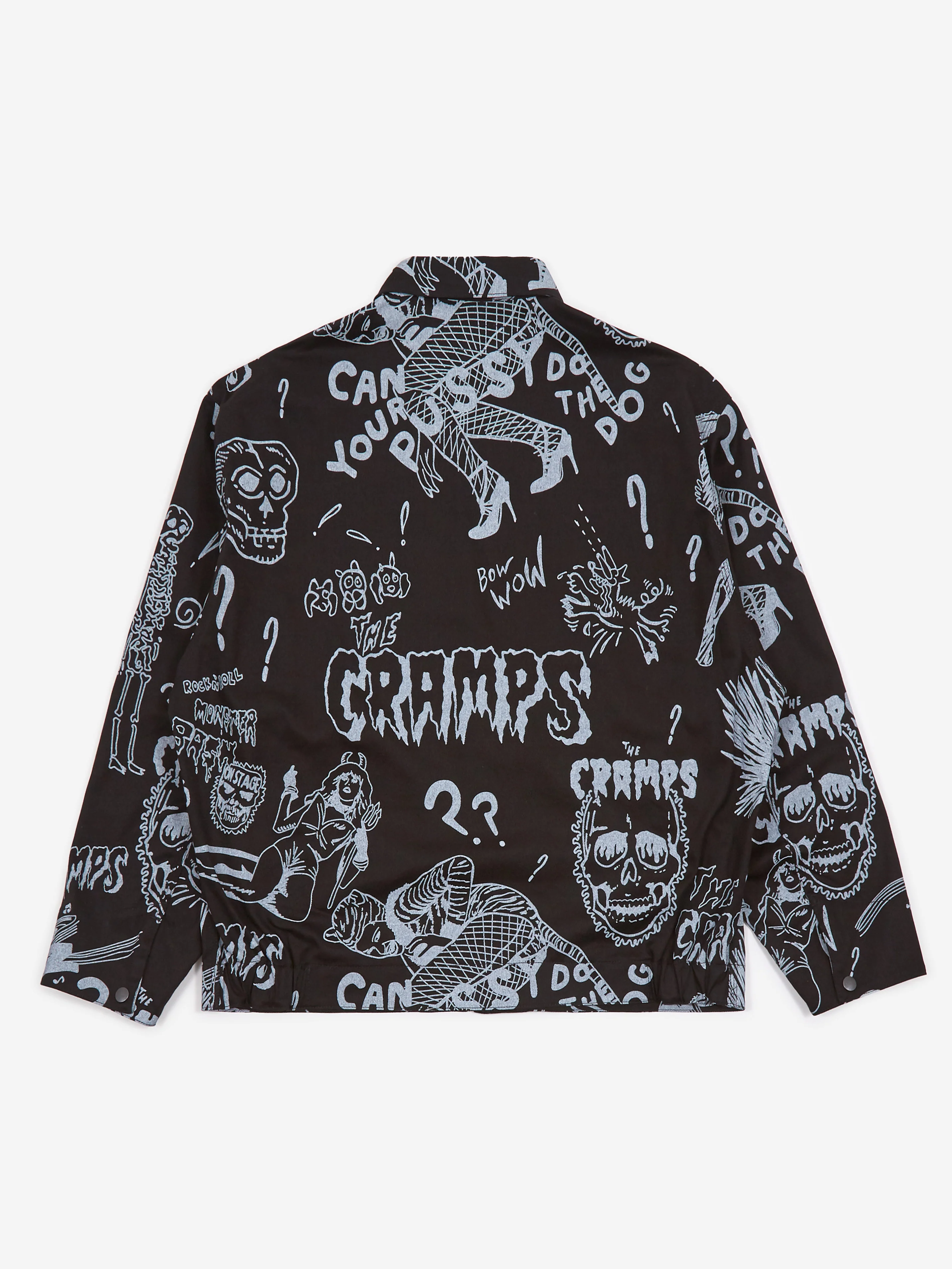 Flagstuff x The Cramps Full Print Jacket - Black - Image 7