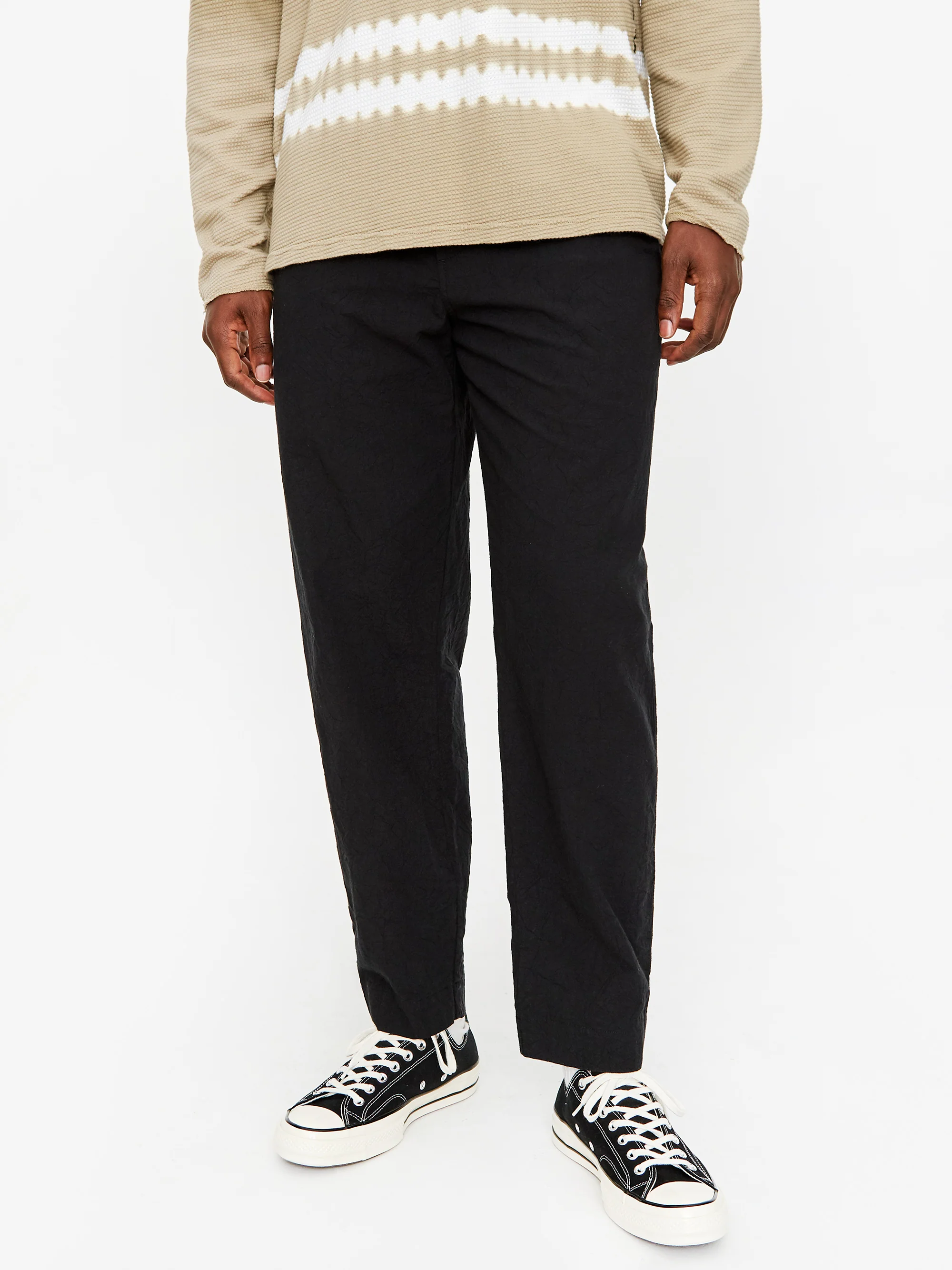 Folk Assembly Pant - Black Crinkle - Image 7