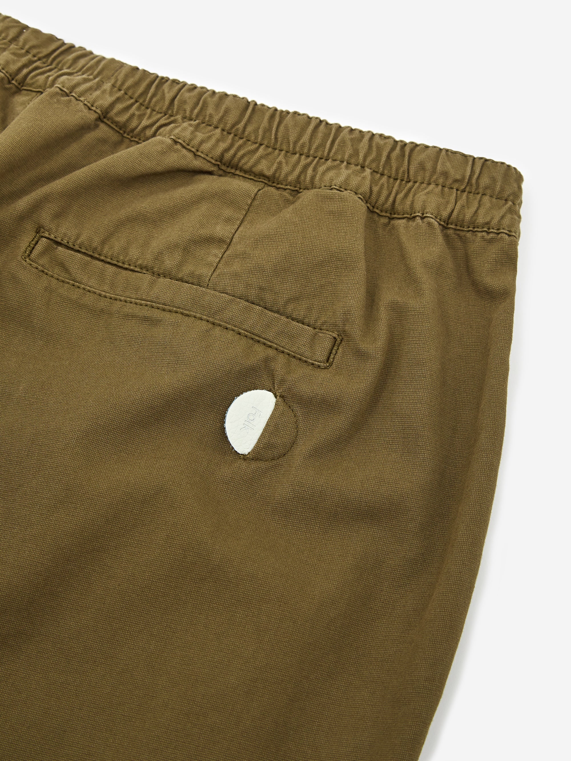Folk Loom Short - Military Green - Image 4