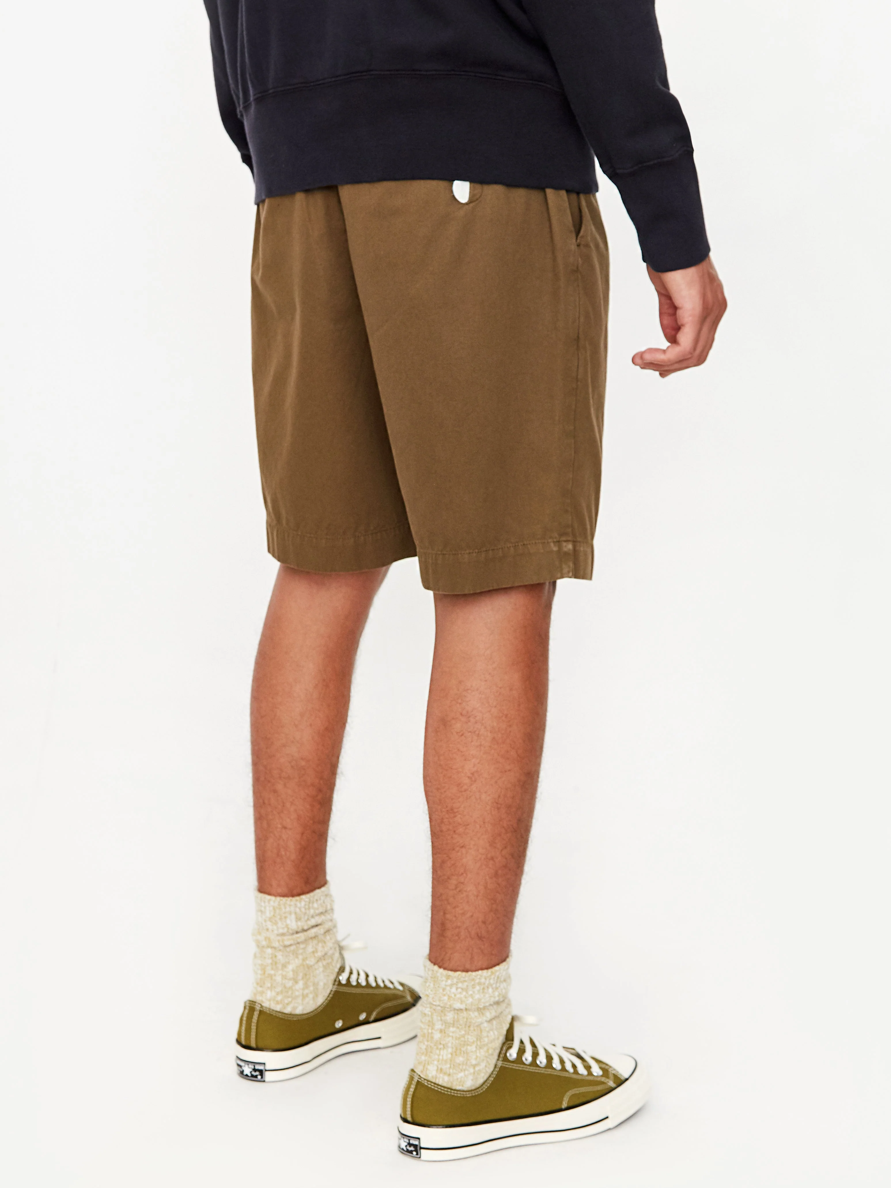 Folk Loom Short - Military Green - Image 9