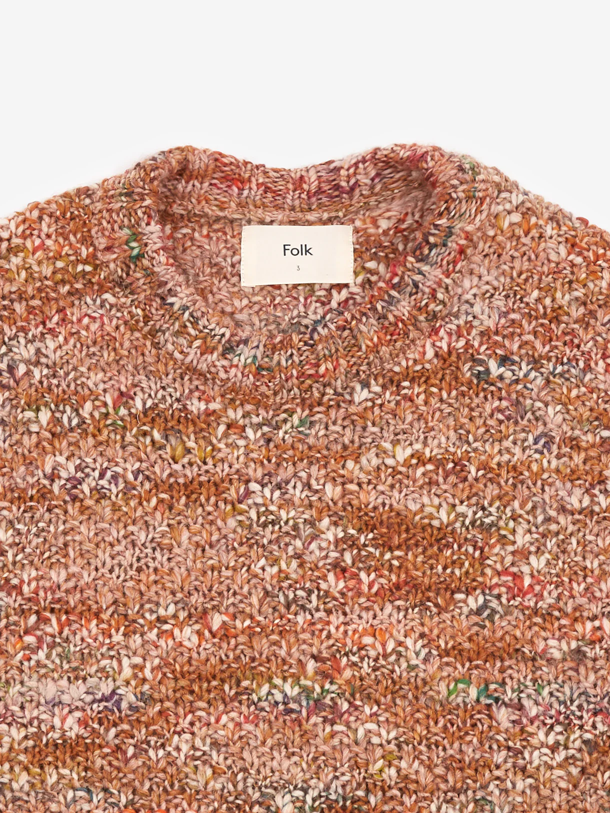 Folk Mixed Yarn Crew - Copper Mix - Image 2