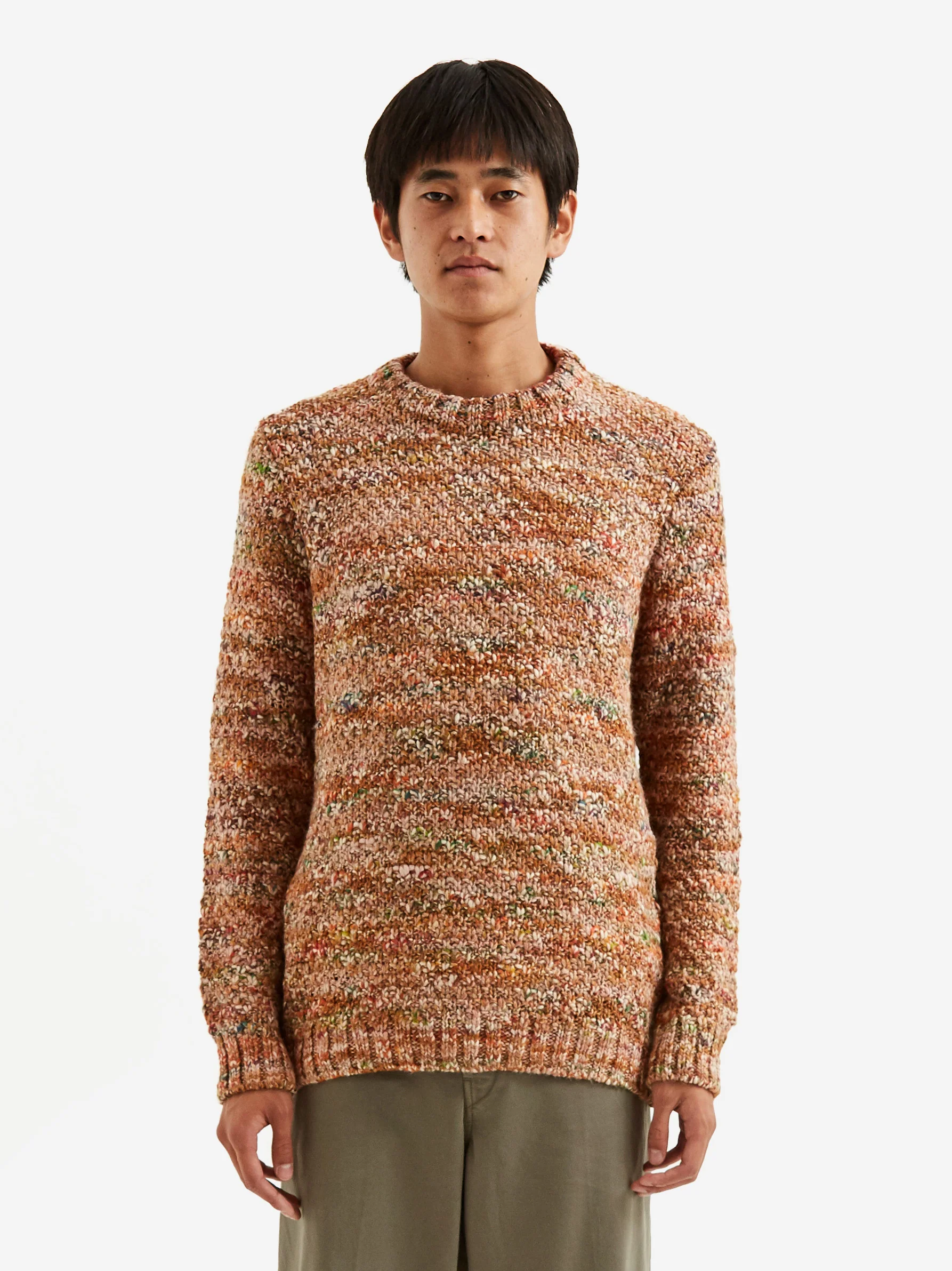 Folk Mixed Yarn Crew - Copper Mix - Image 5