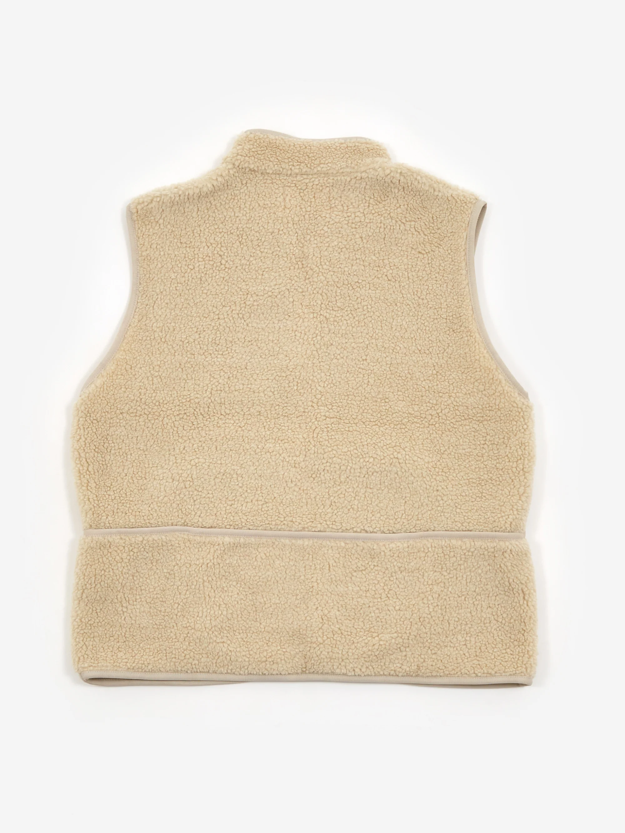 Folk Puzzle Fleece Gilet - Natural - Image 5