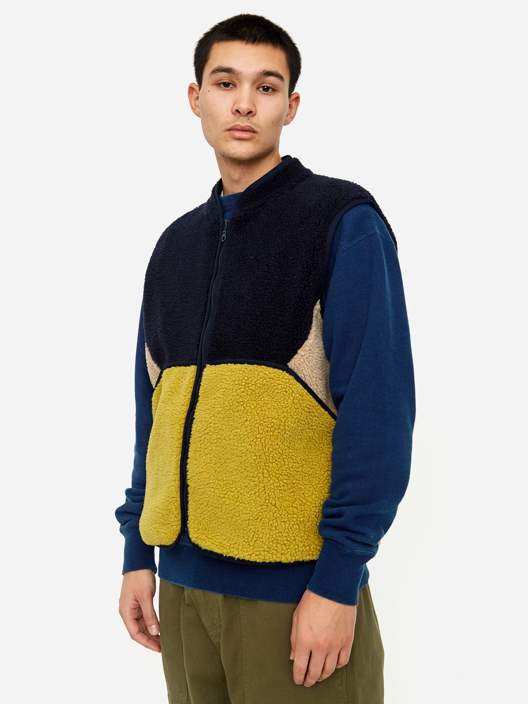 Folk Puzzle Gilet - Amber Mix - Image 10