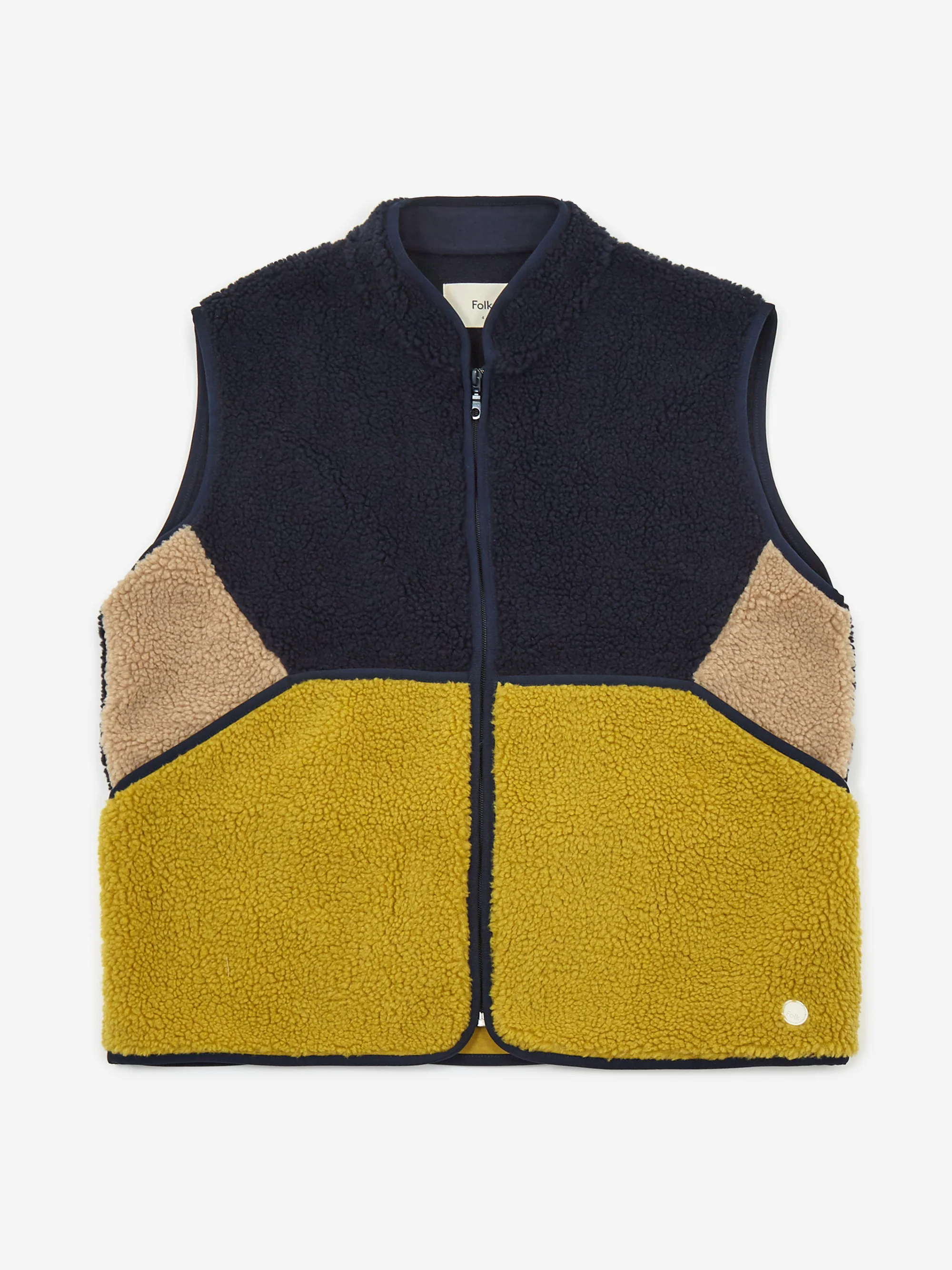 Folk Puzzle Gilet - Amber Mix - Image 2