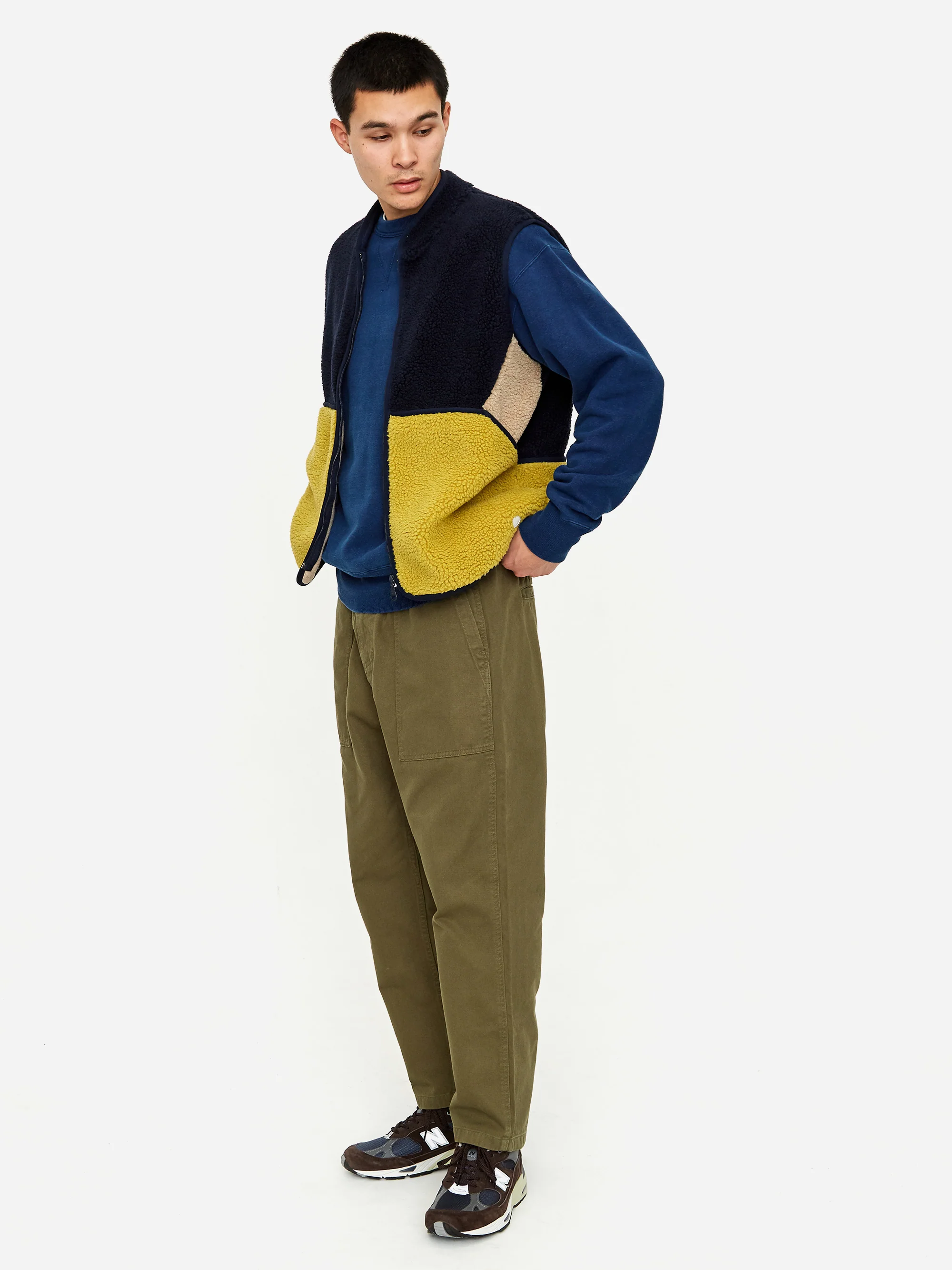 Folk Puzzle Gilet - Amber Mix - Image 6