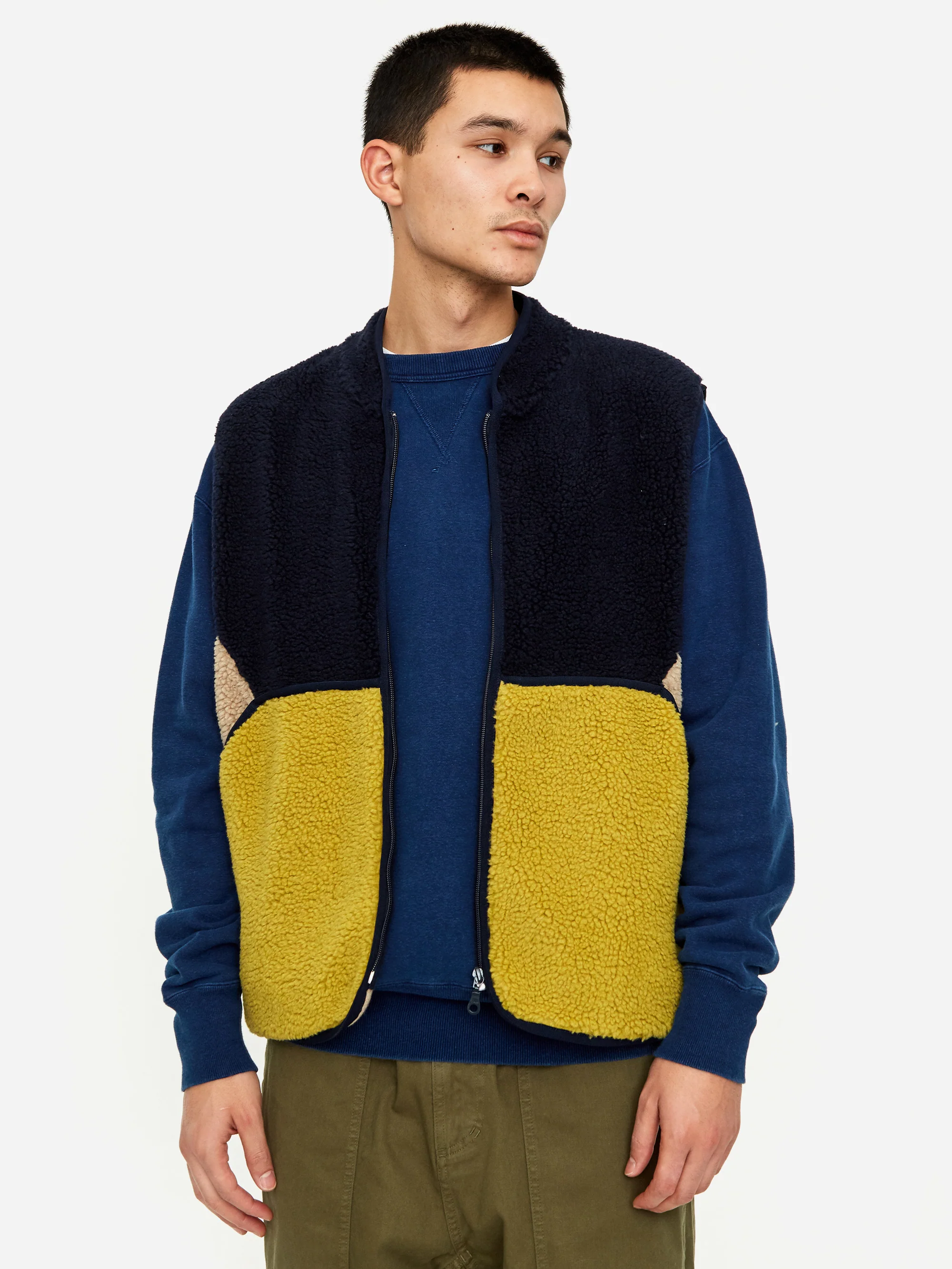 Folk Puzzle Gilet - Amber Mix - Image 7