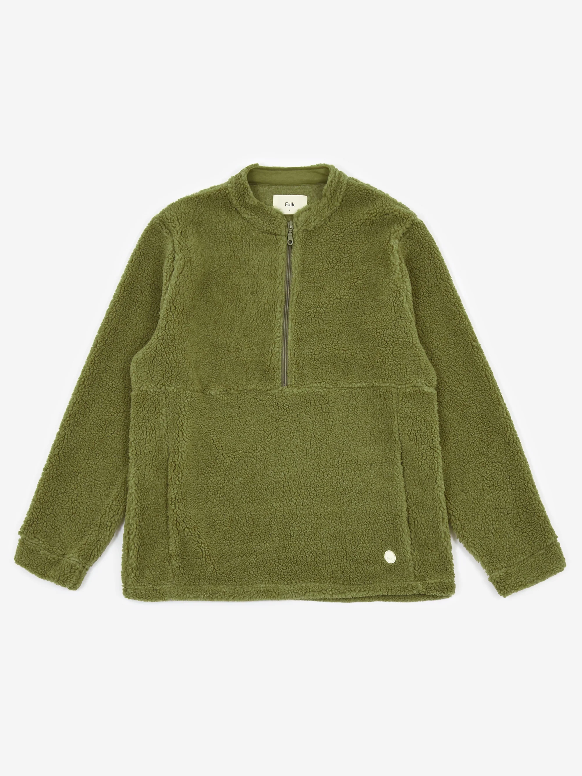Folk Puzzle Zip Fleece Jacket - Mineral Green