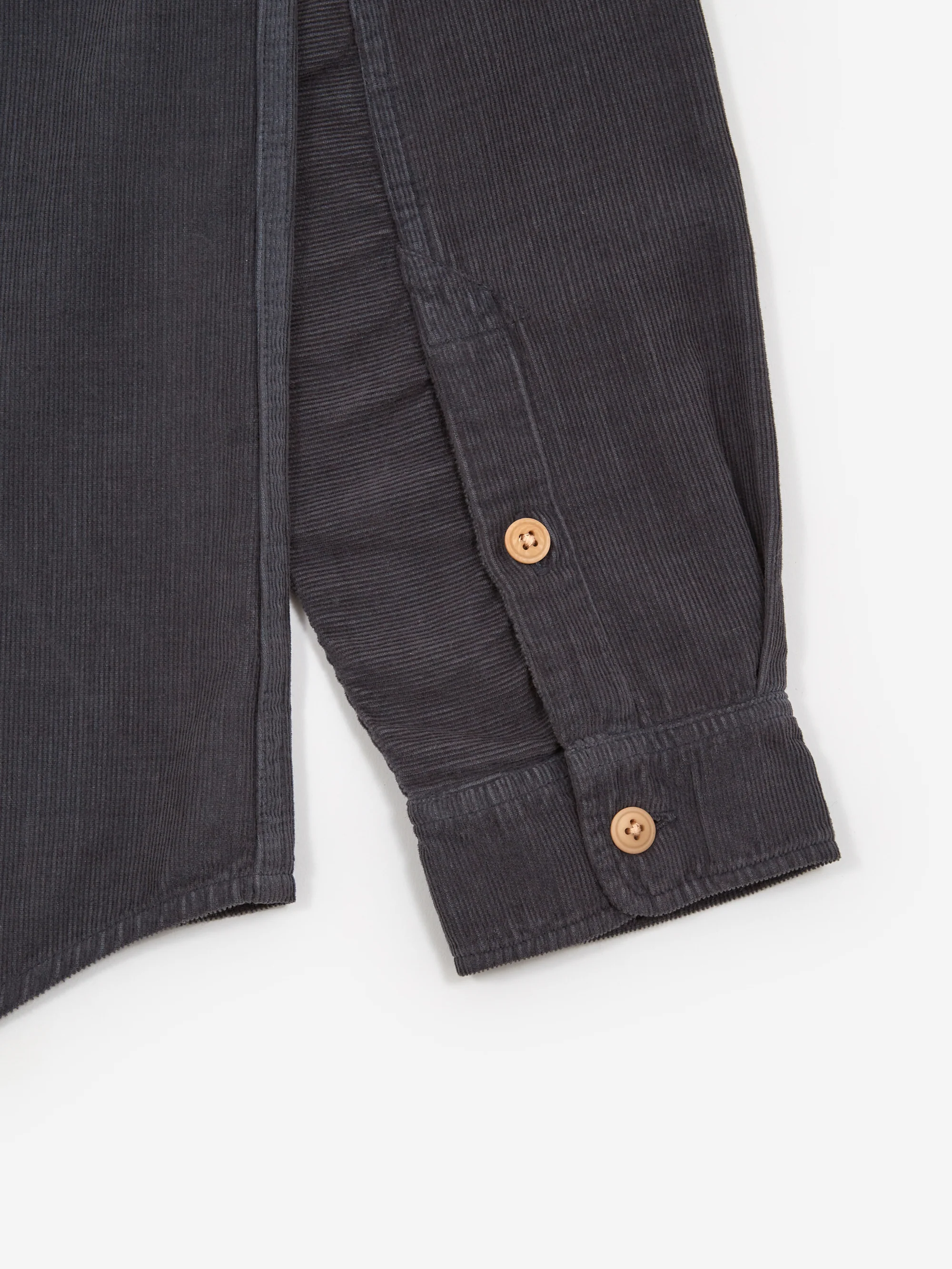 Folk Relaxed Babycord Shirt - Blue Slate Cord - Image 5