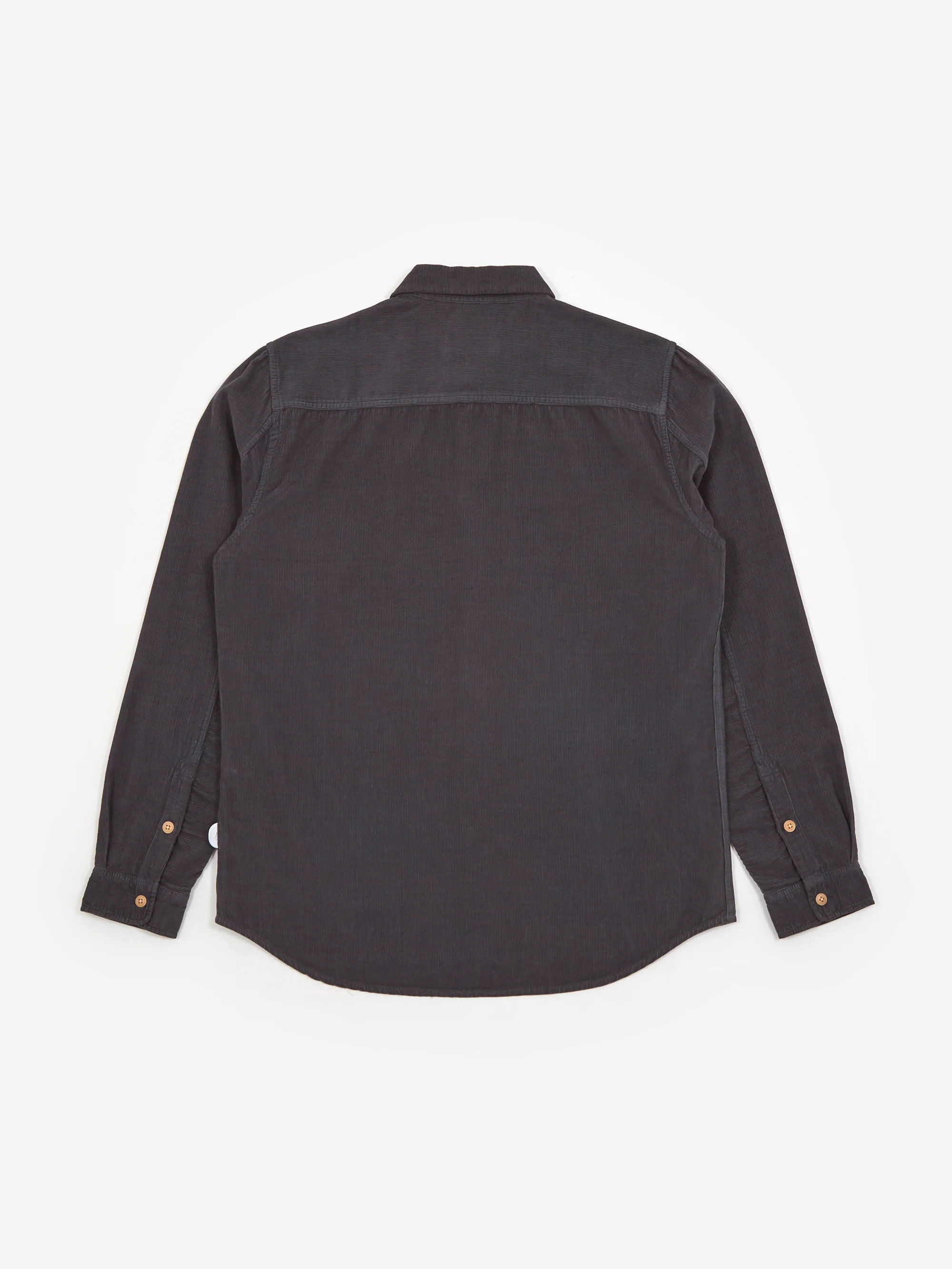 Folk Relaxed Babycord Shirt - Blue Slate Cord - Image 6