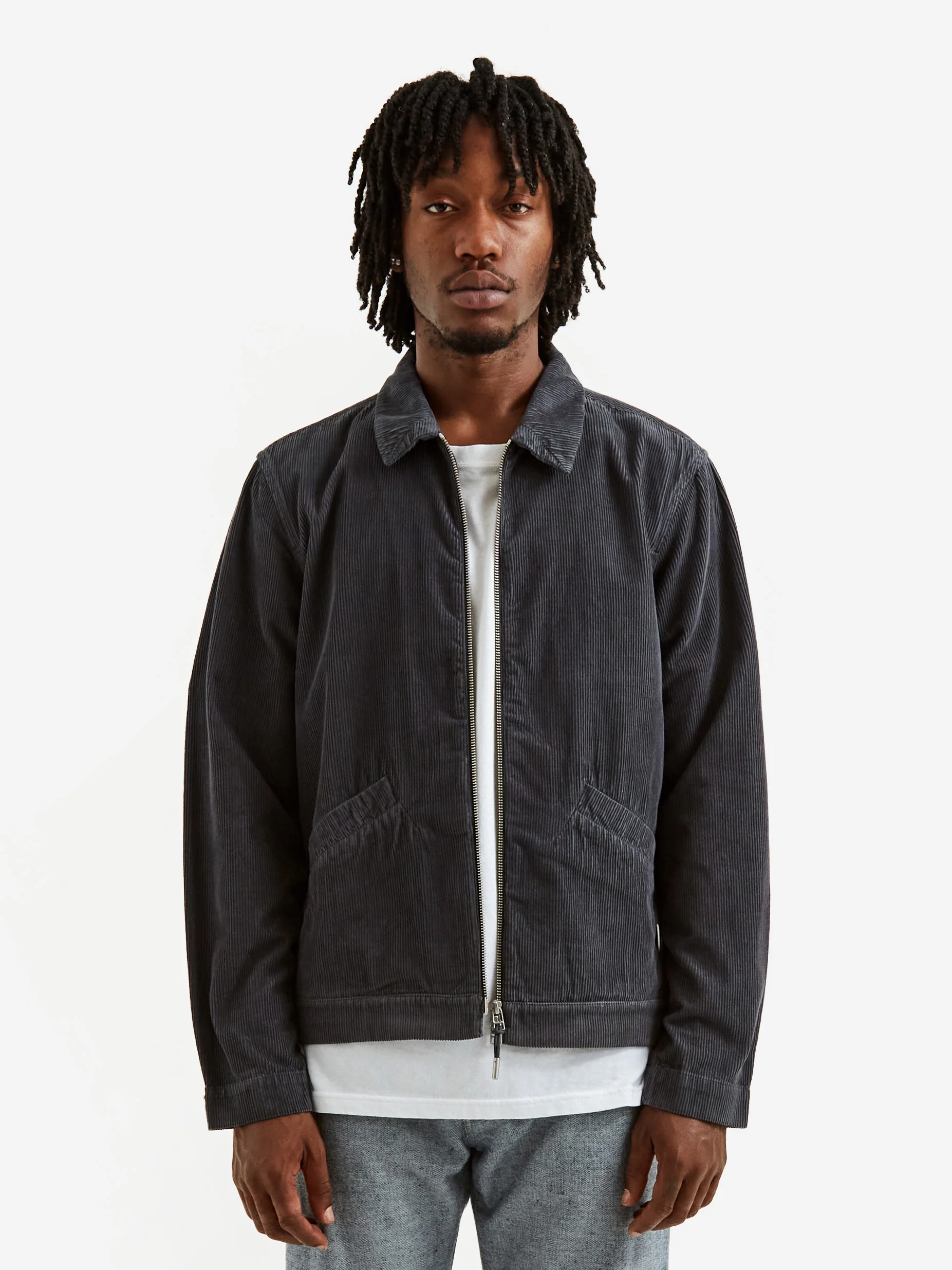 Folk Signal Blouson - (Acid Wash) Blue Slate Cord - Image 8