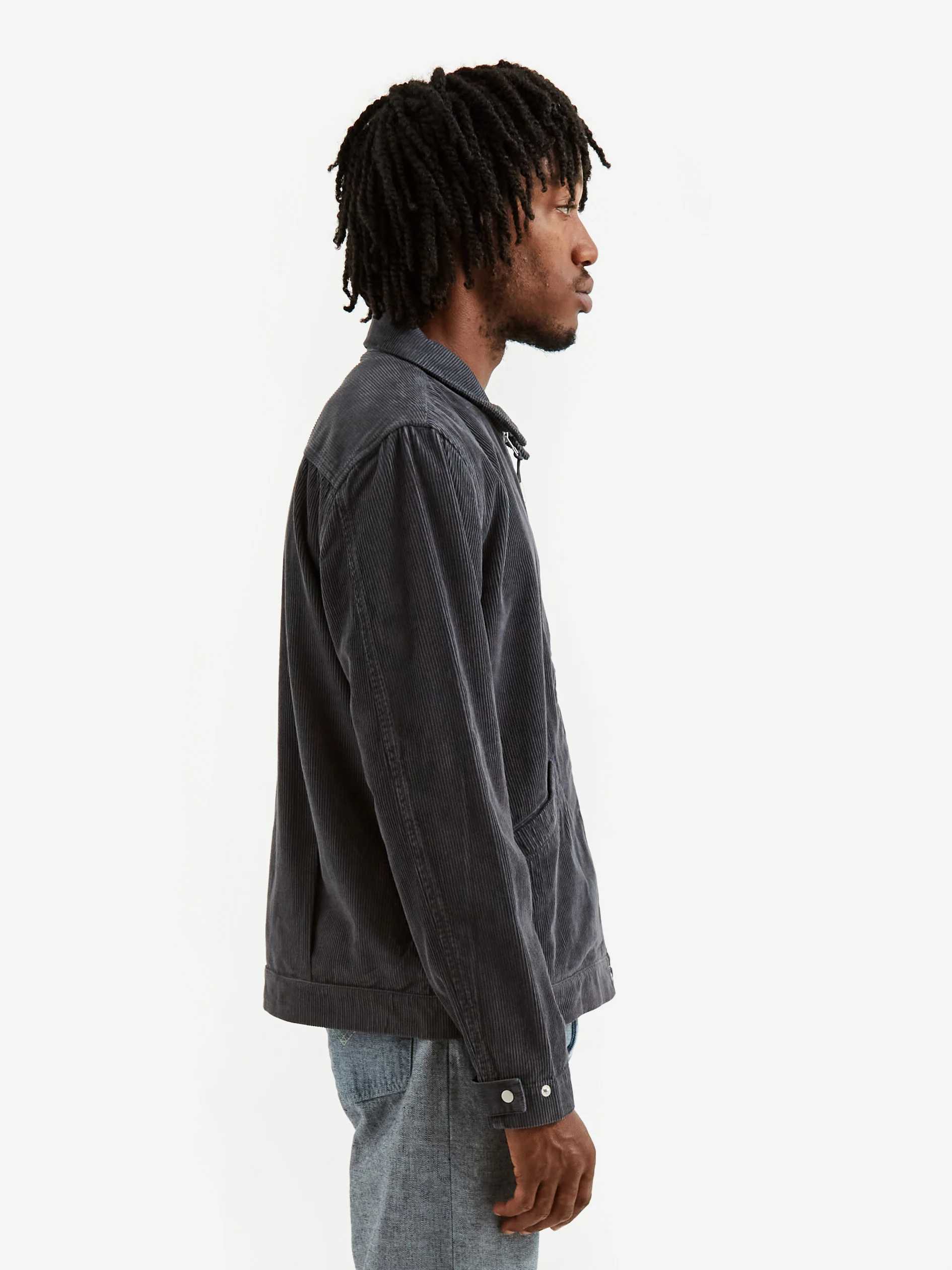 Folk Signal Blouson - (Acid Wash) Blue Slate Cord - Image 9