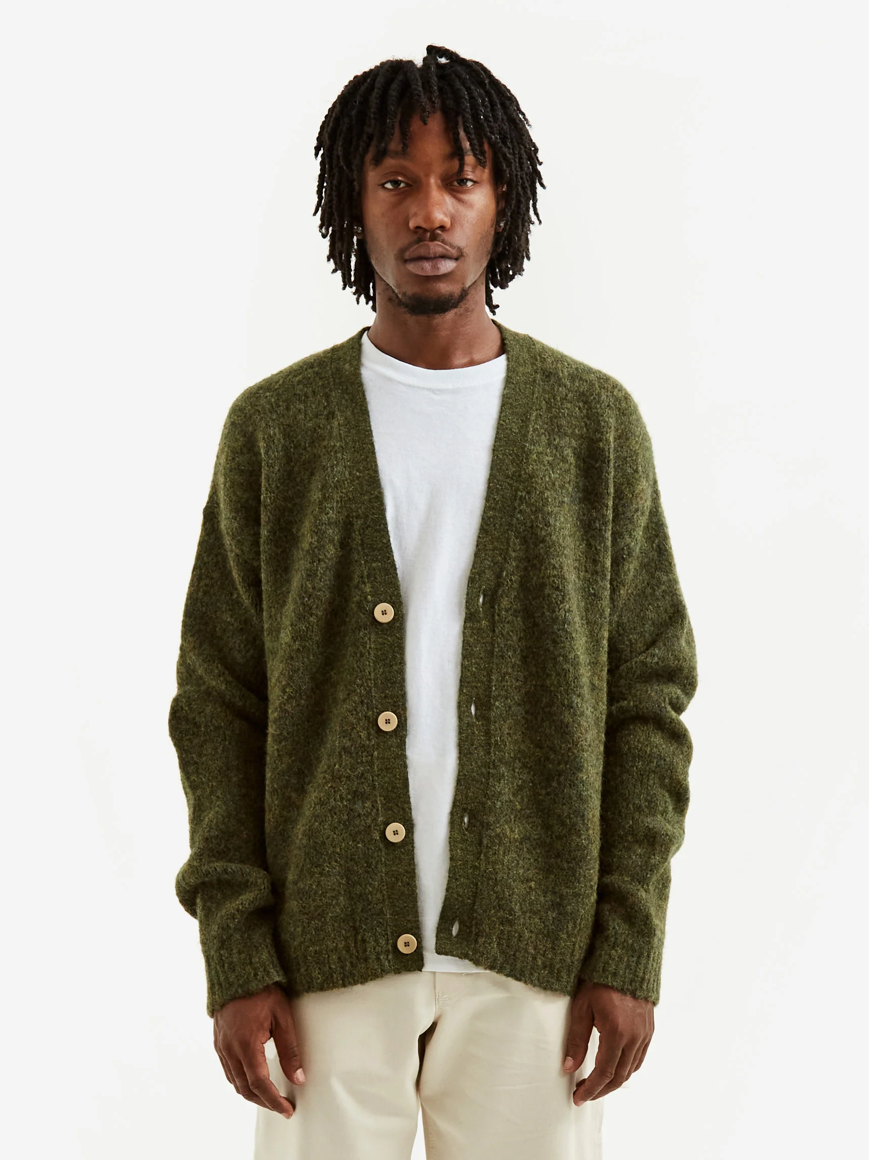 Folk Signal Cardigan - Olive - Image 6