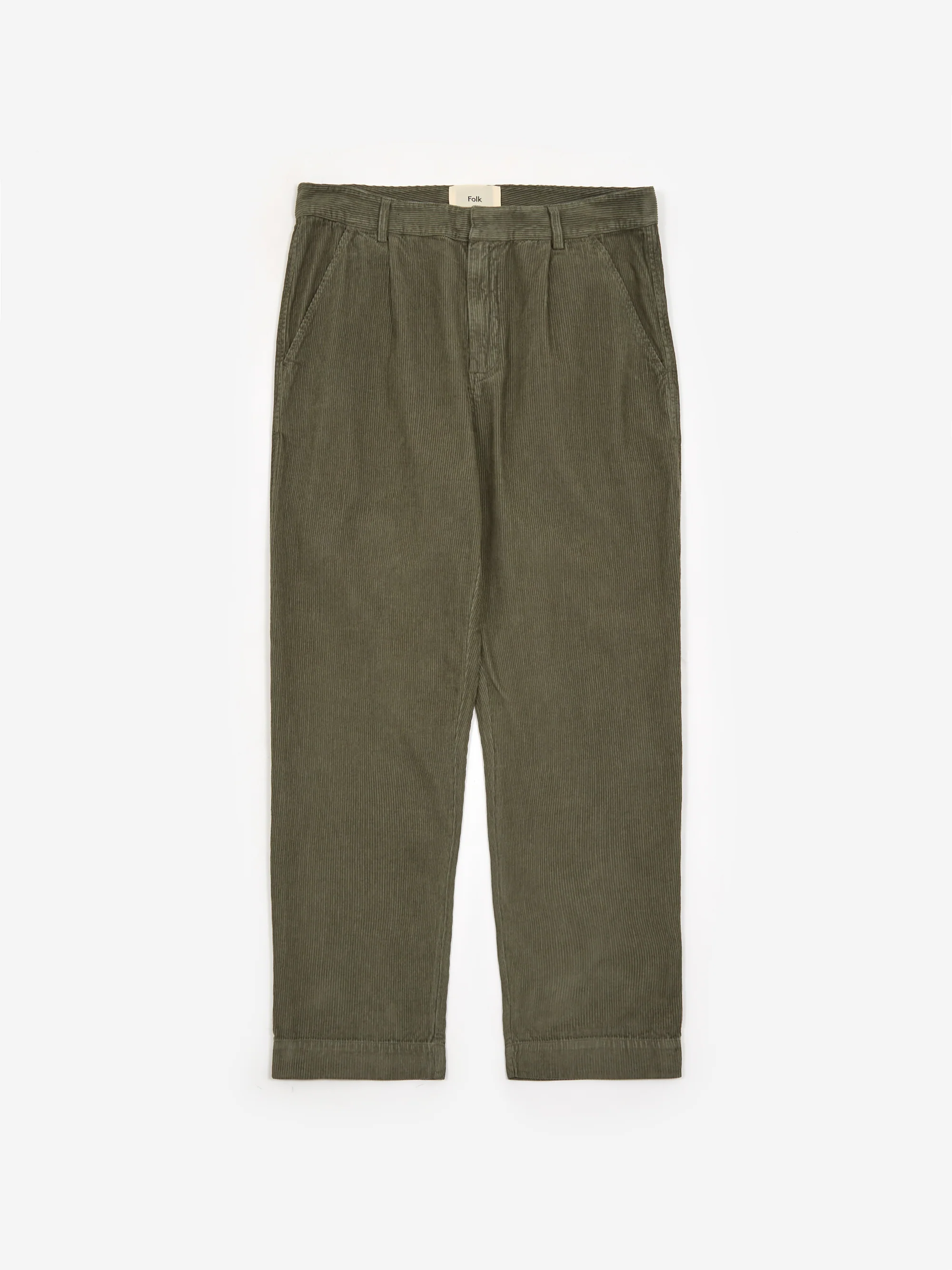 Folk Signal Pant - (Acid Wash) Olive Cord