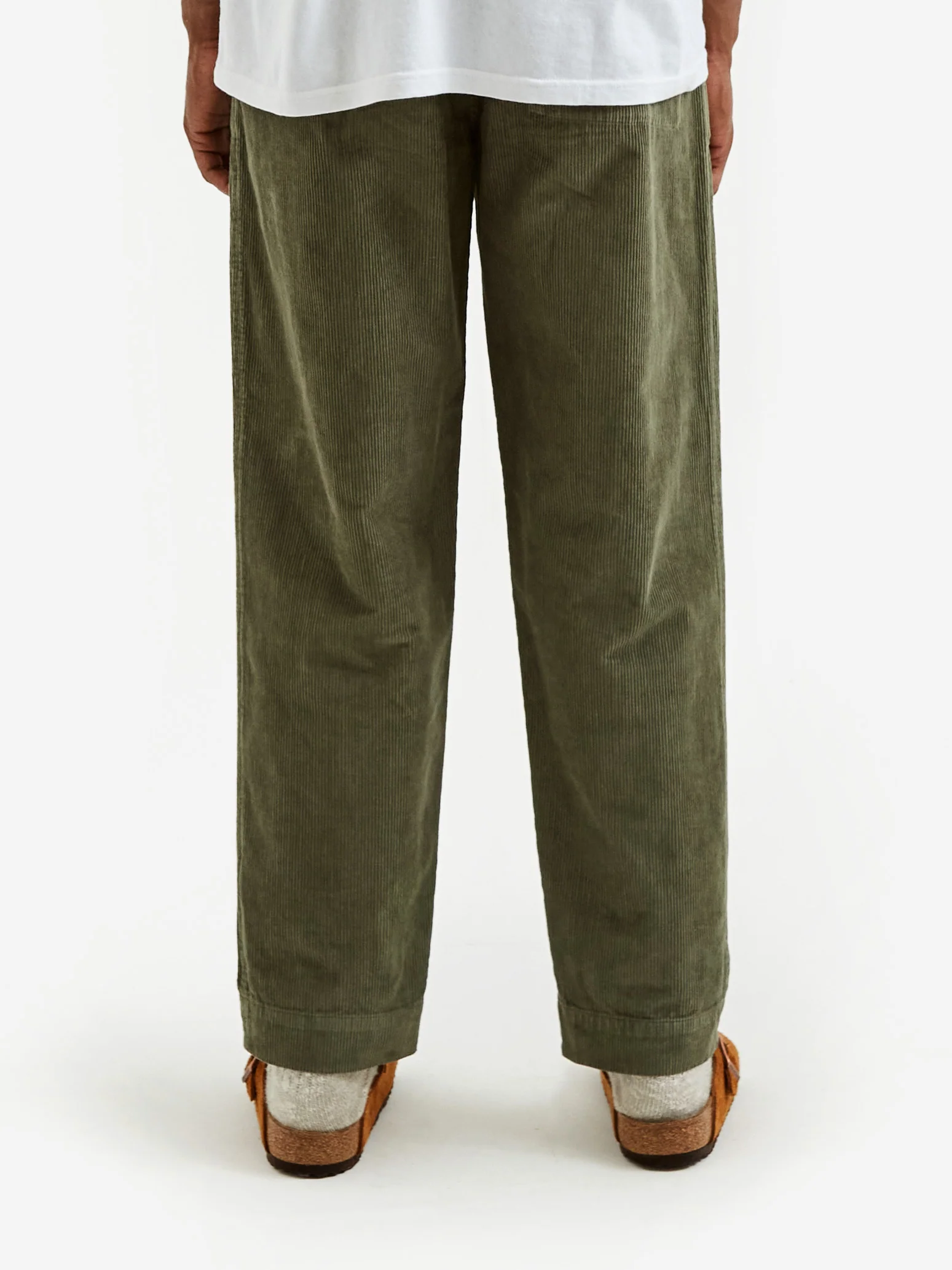 Folk Signal Pant - (Acid Wash) Olive Cord - Image 8