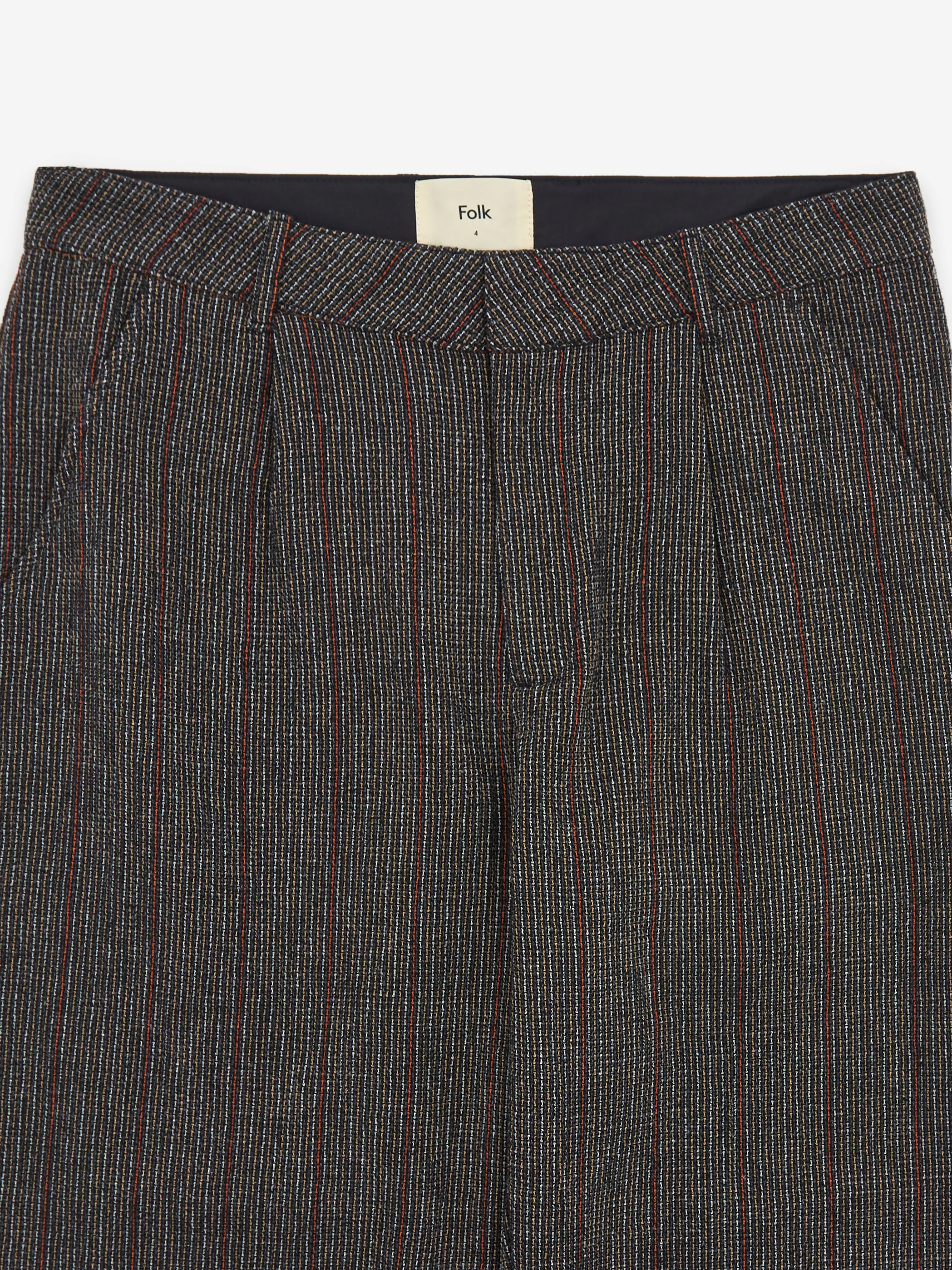 Folk Signal Pant - Ink Multi Texture - Image 3