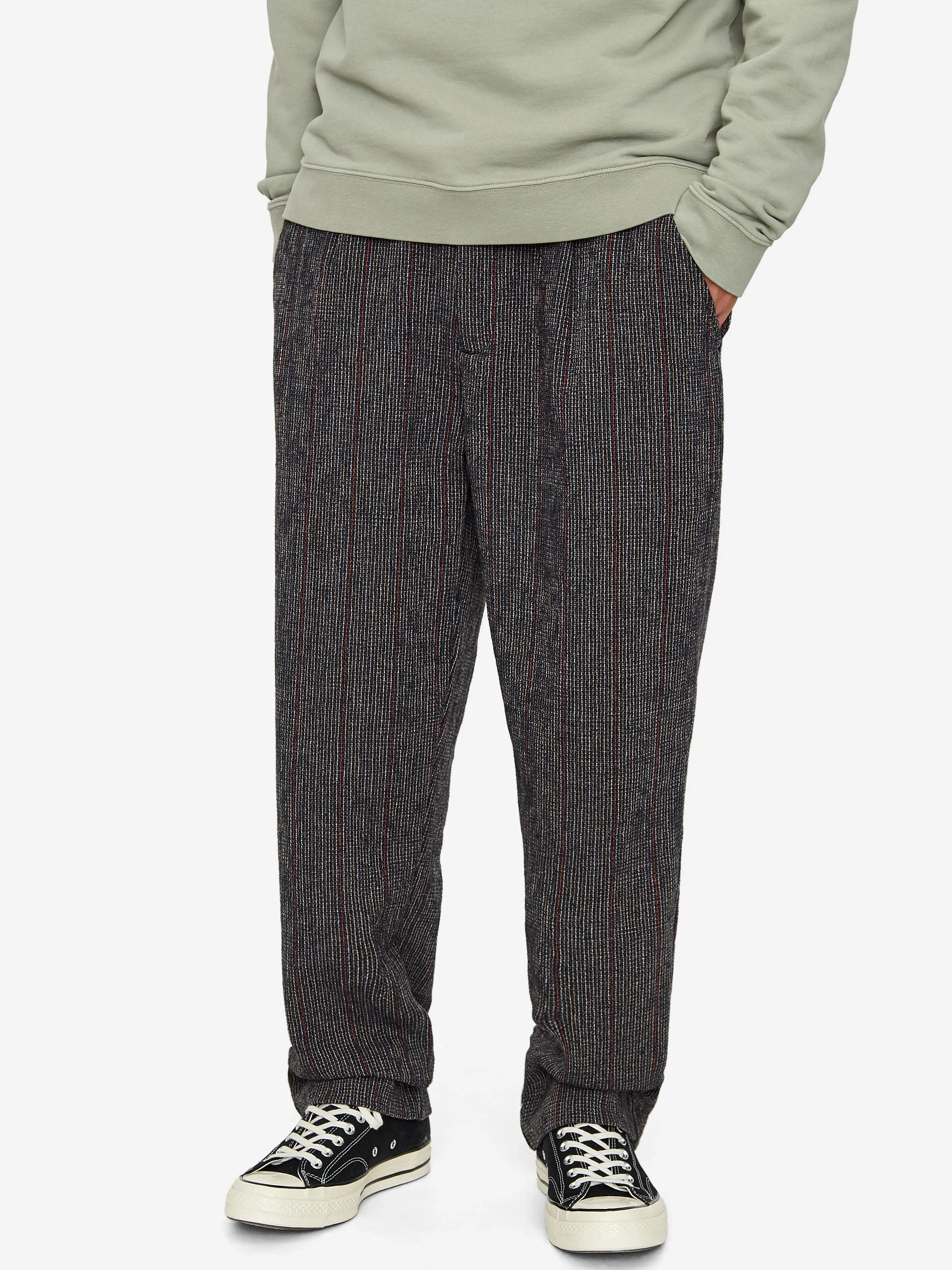 Folk Signal Pant - Ink Multi Texture - Image 6