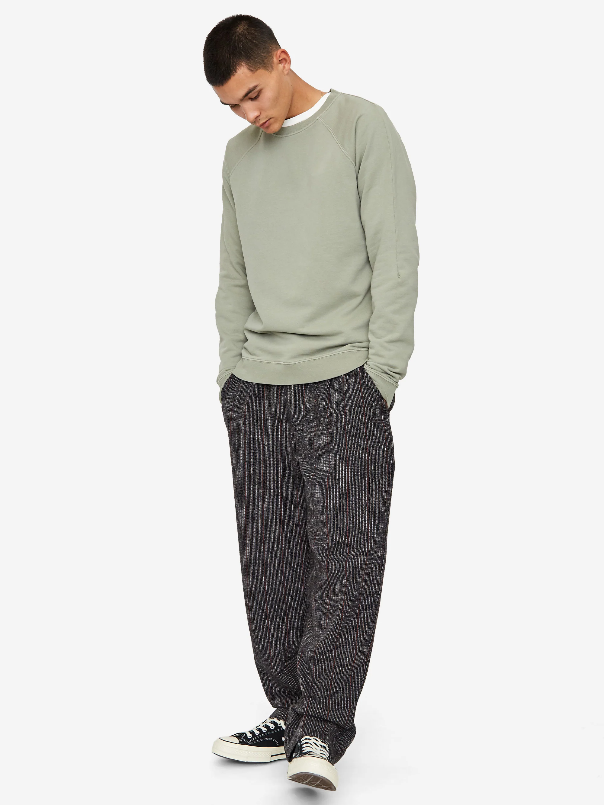 Folk Signal Pant - Ink Multi Texture - Image 8