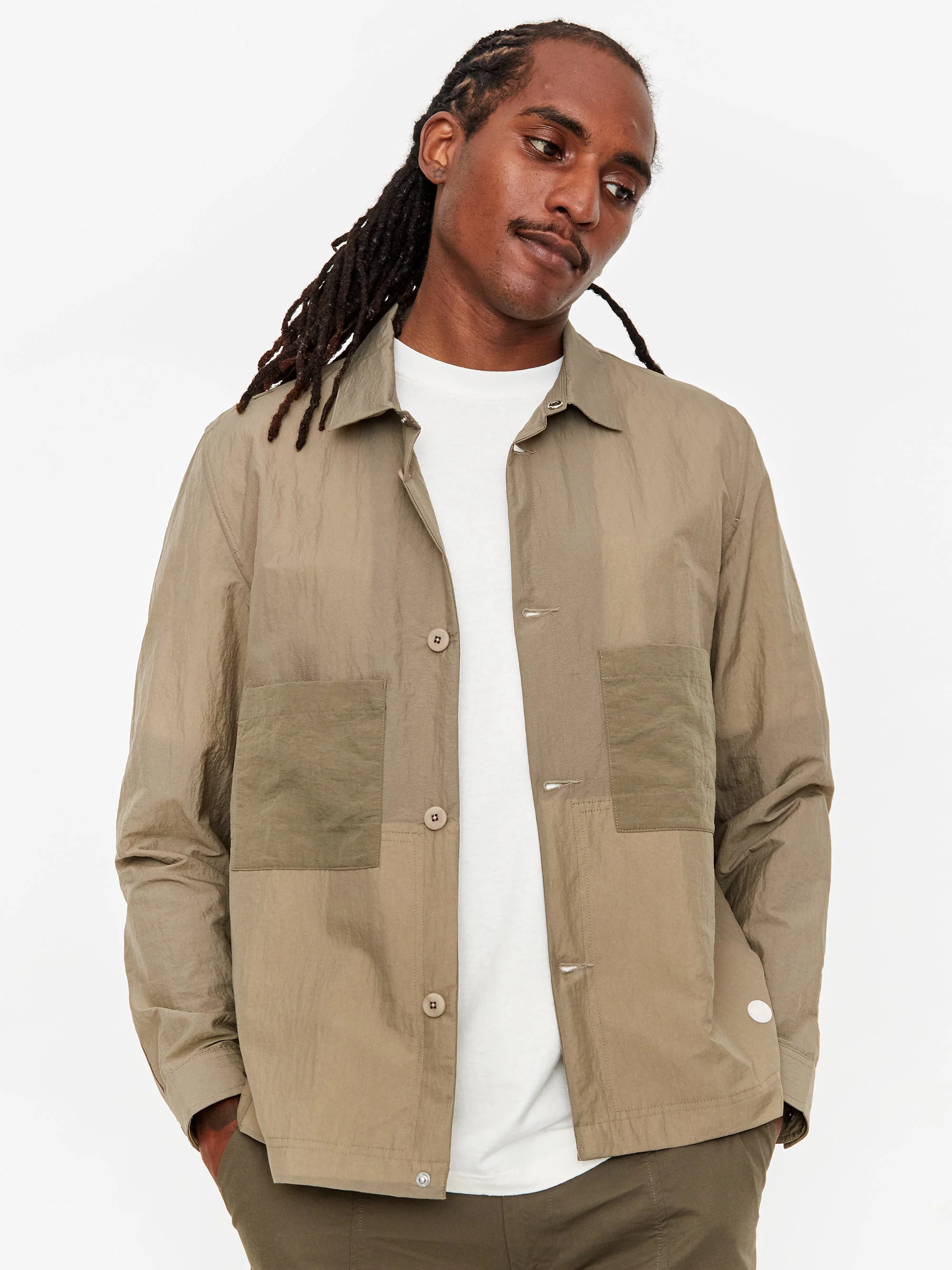 Folk Stack Jacket - Olive - Image 6