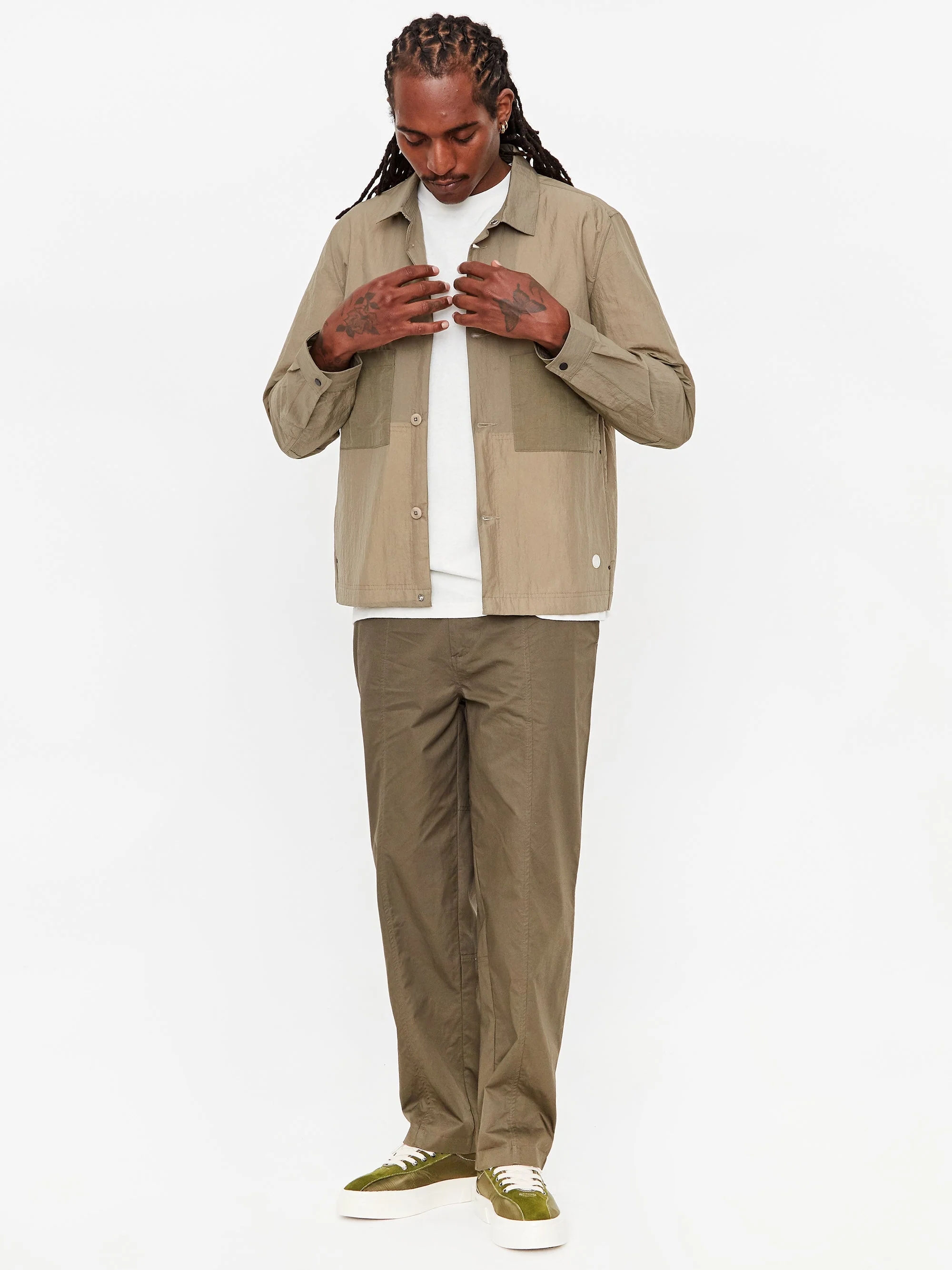 Folk Stack Jacket - Olive - Image 7