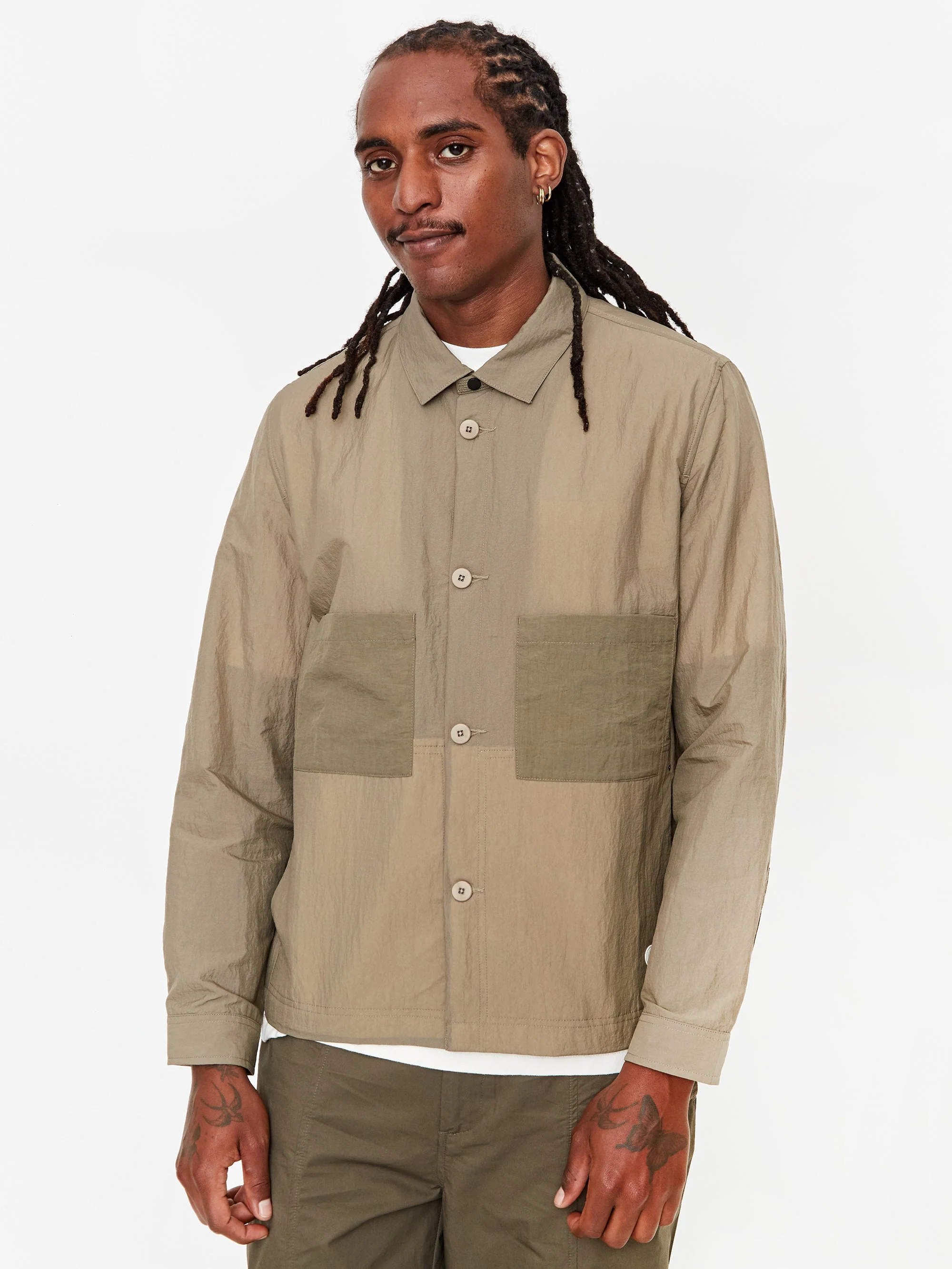 Folk Stack Jacket - Olive - Image 8
