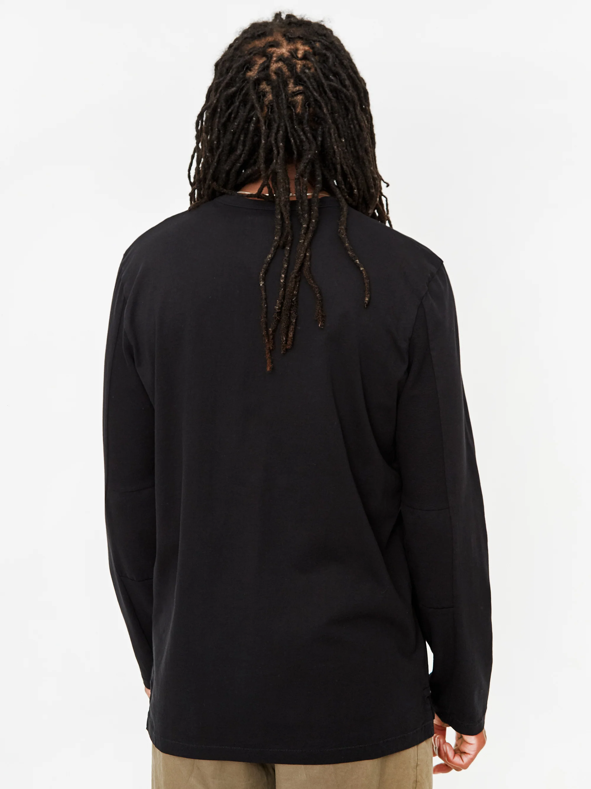 Folk Stack Longsleeve T-Shirt - Soft Black - Image 10