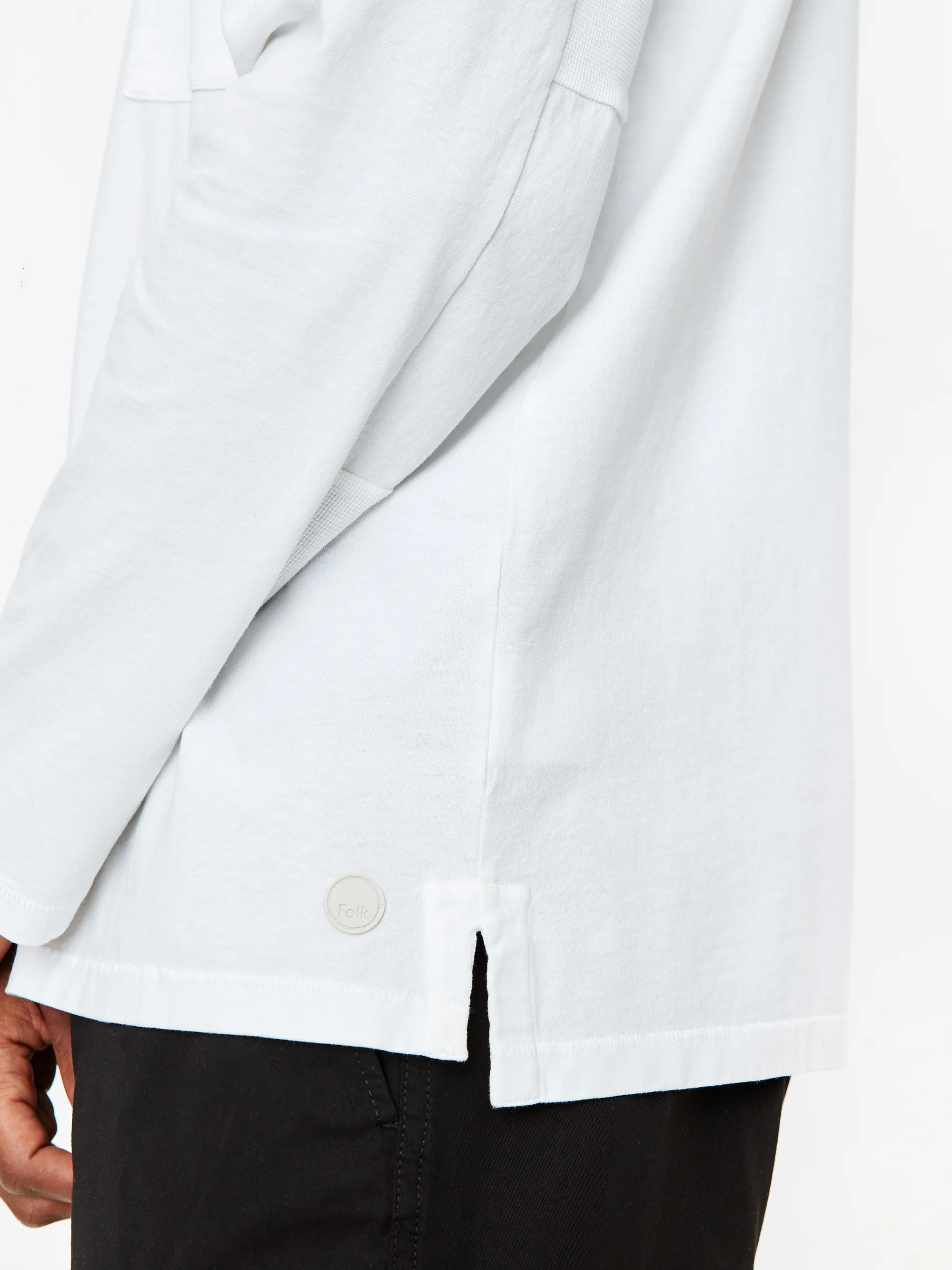 Folk Stack Longsleeve T-Shirt - White - Image 10