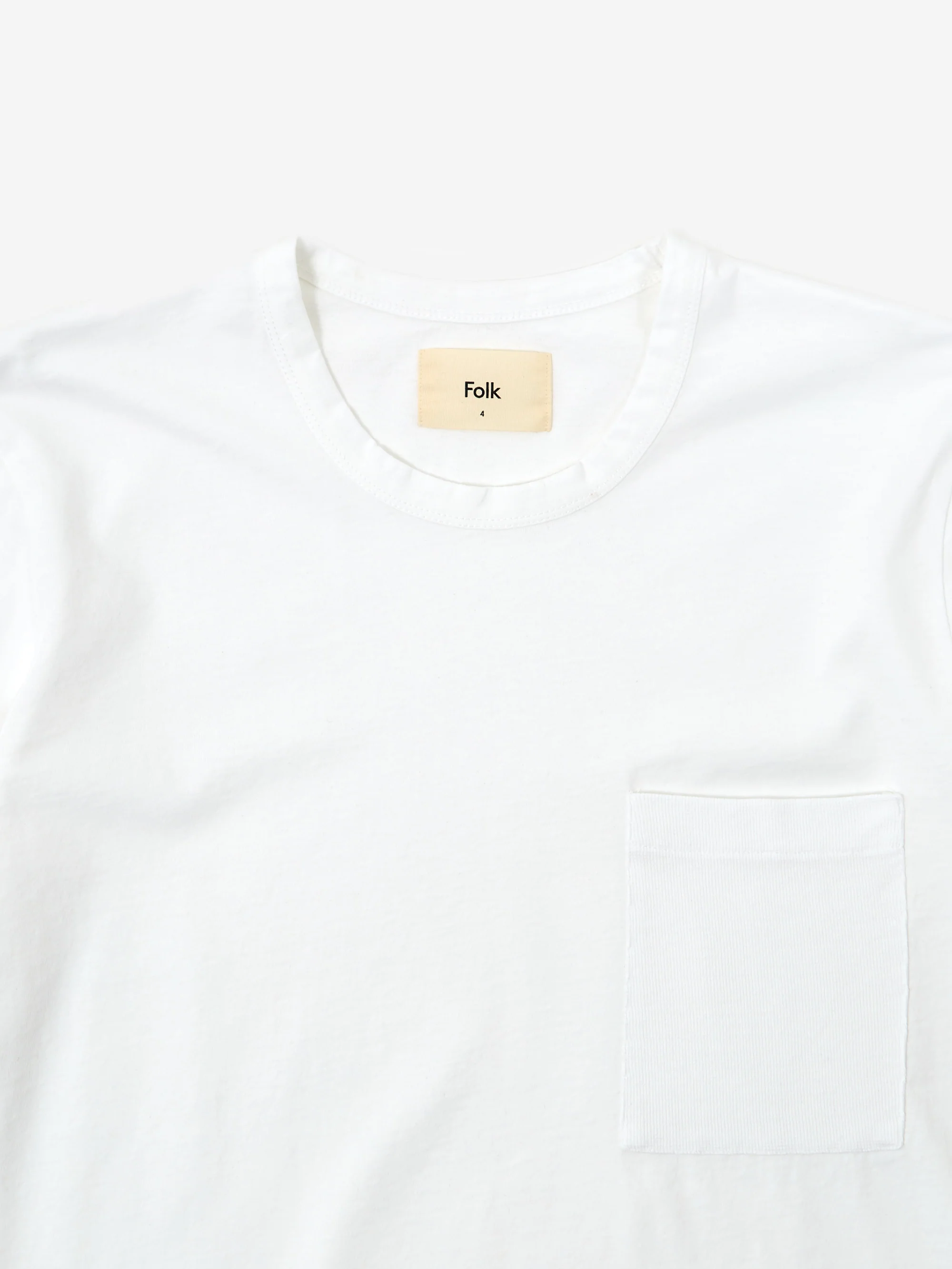 Folk Stack Longsleeve T-Shirt - White - Image 3