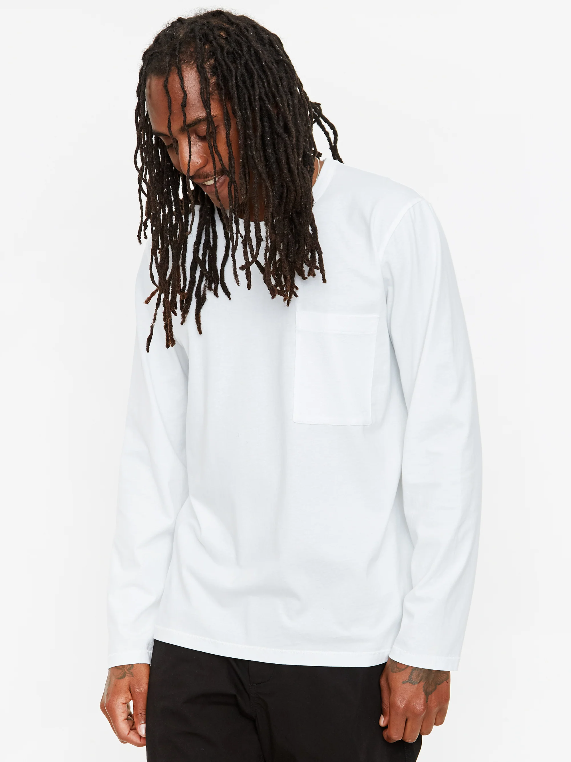 Folk Stack Longsleeve T-Shirt - White - Image 8