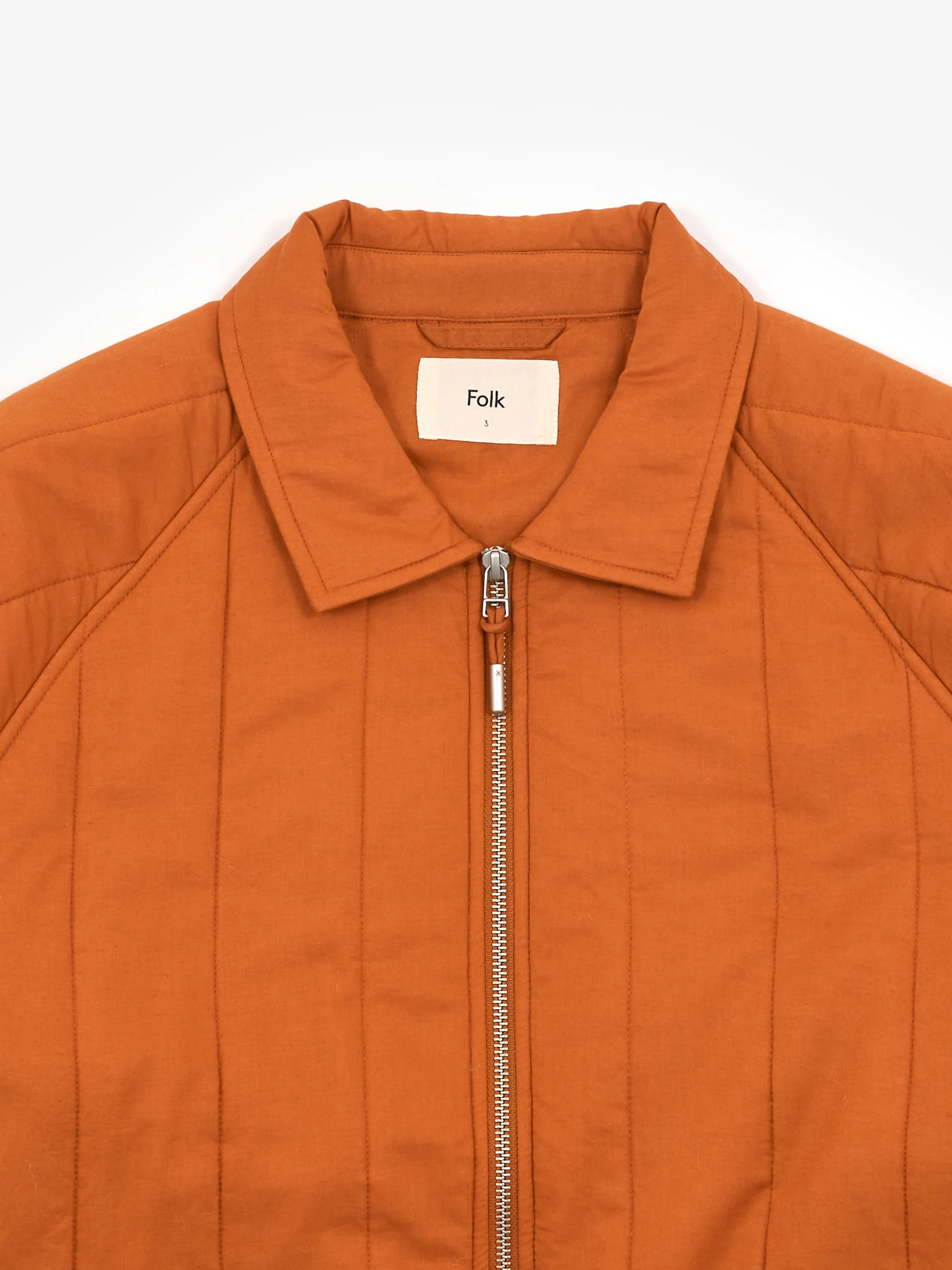 Folk Wadded Curve Jacket - Copper - Image 2