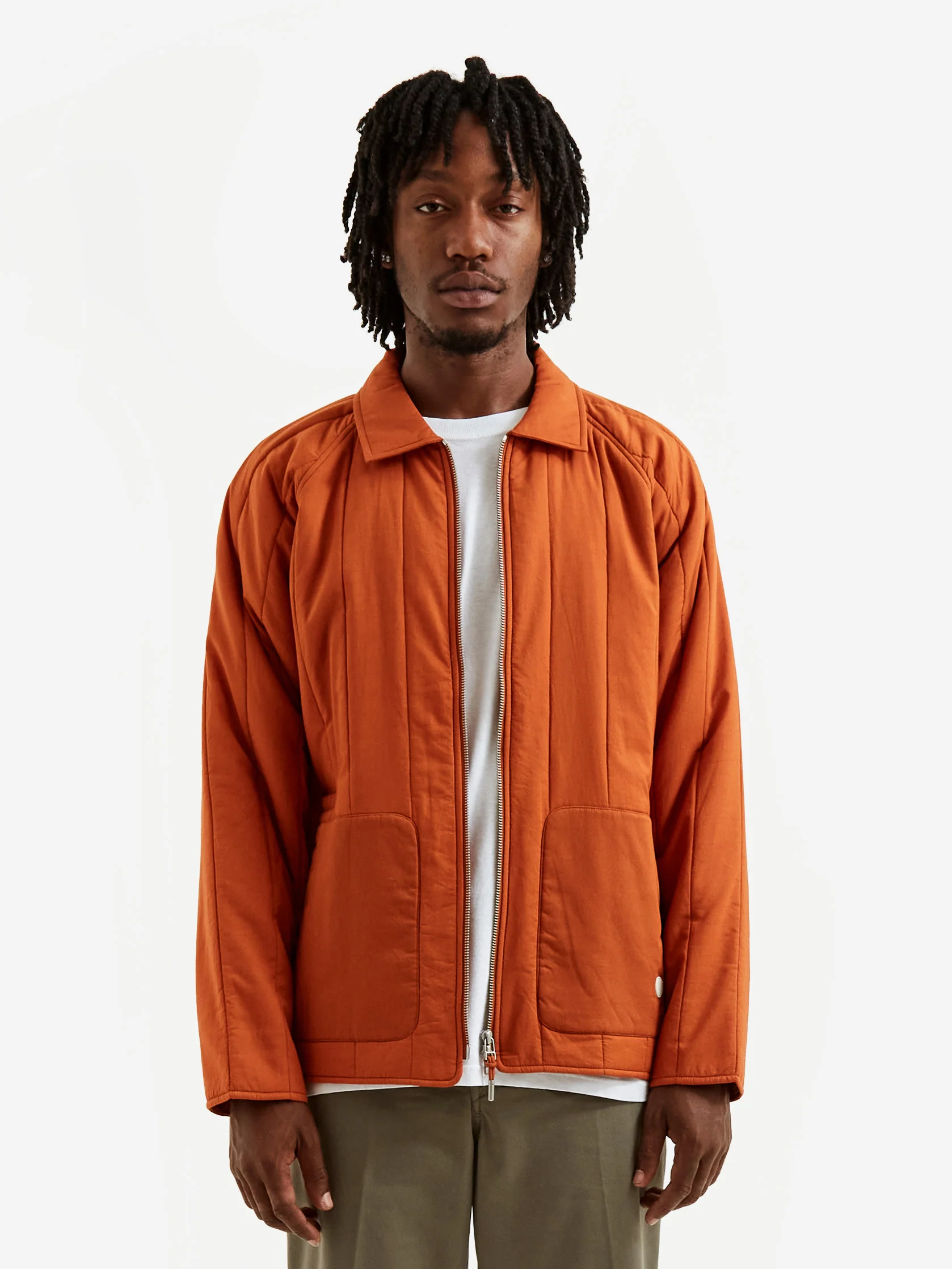 Folk Wadded Curve Jacket - Copper - Image 8