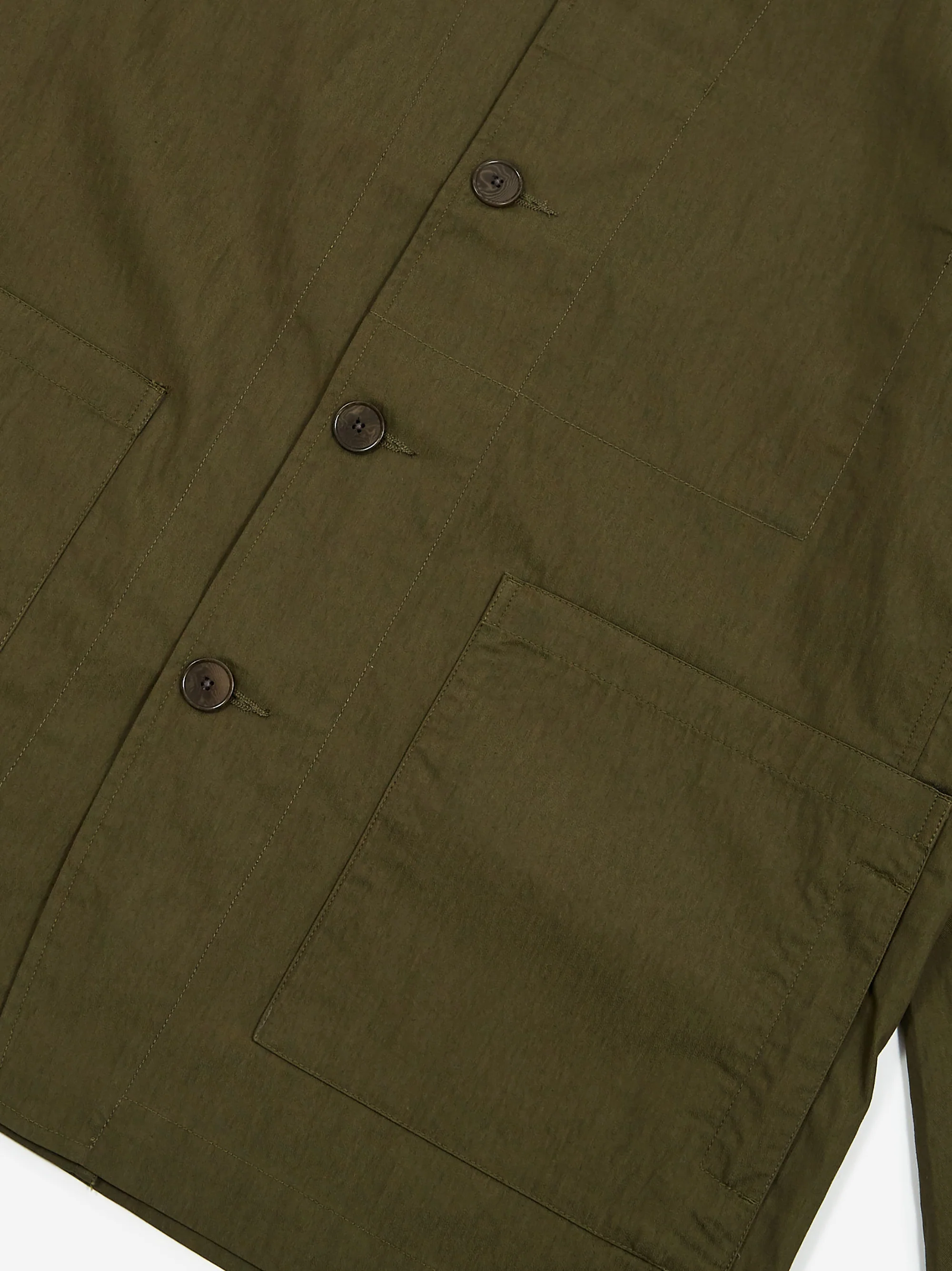 Folk Woven Tech Jacket - Olive - Image 5