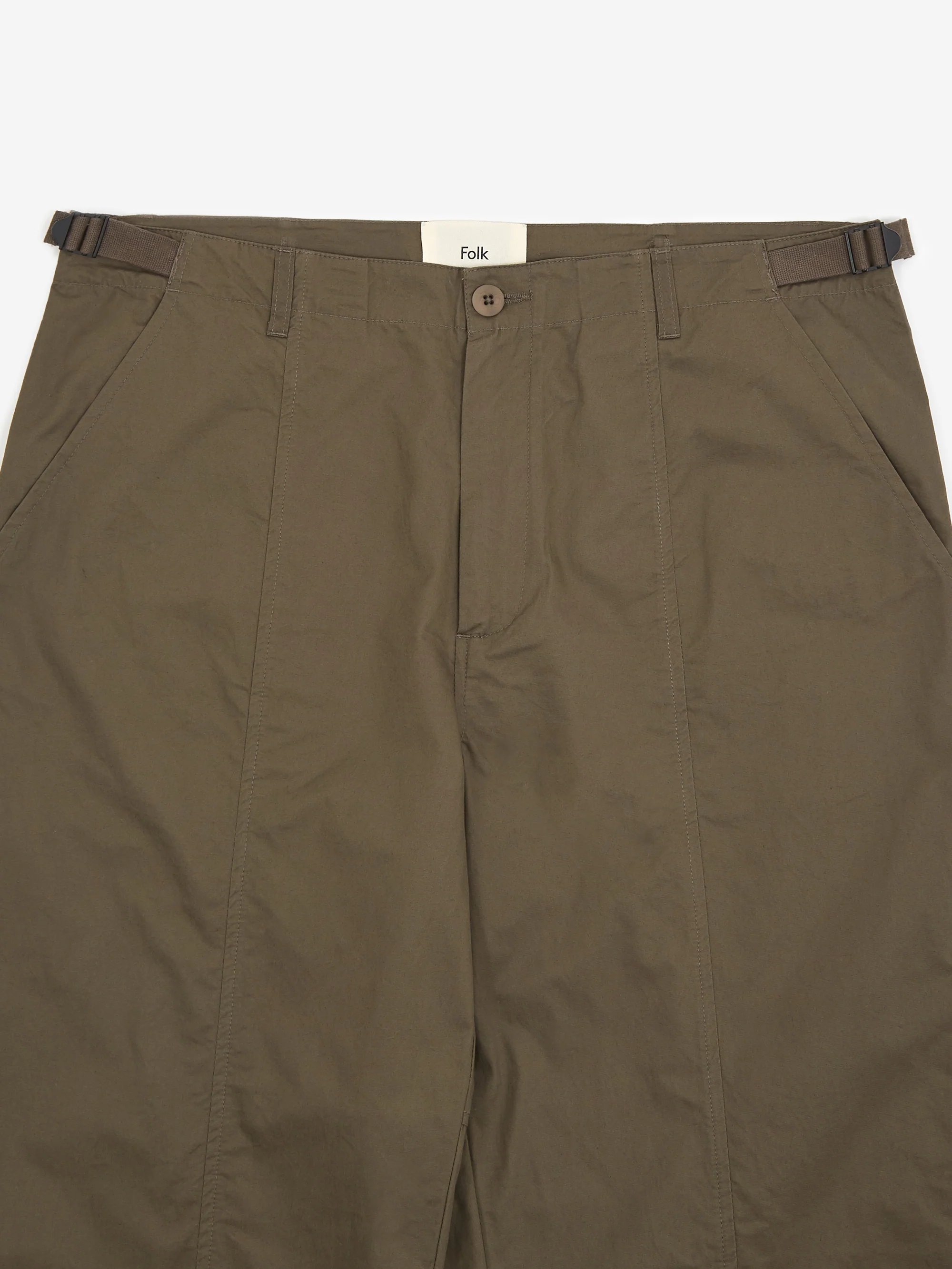 Folk Woven Tech Trouser - Coffee - Image 3