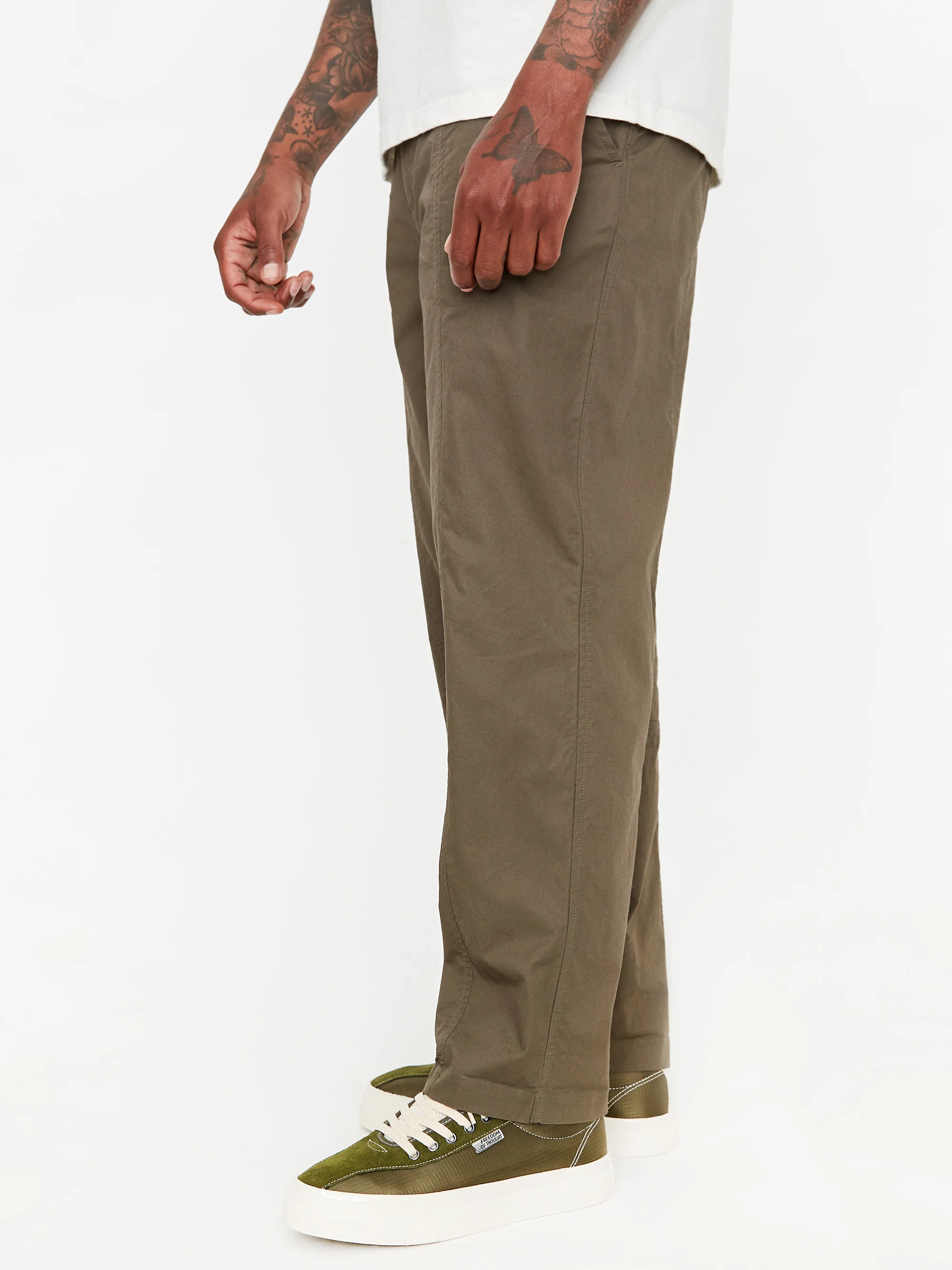 Folk Woven Tech Trouser - Coffee - Image 8
