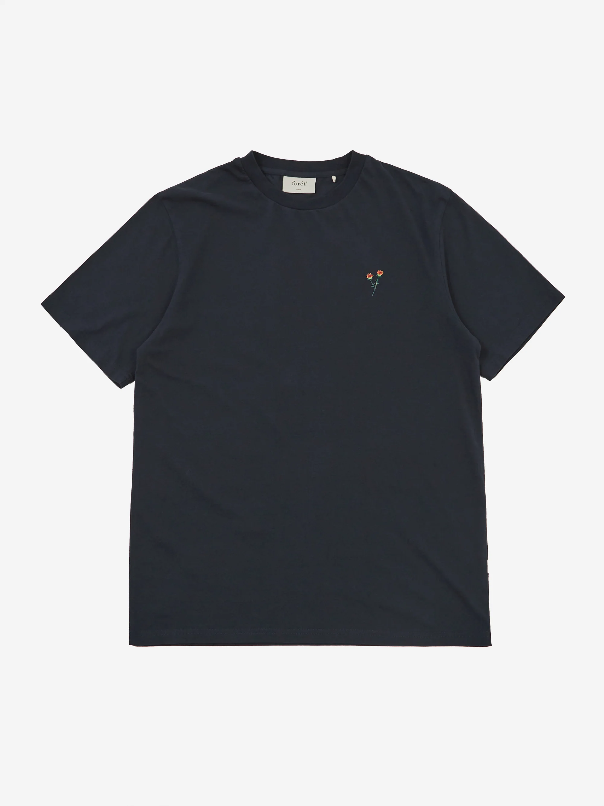 Foret Flower T-Shirt - Navy
