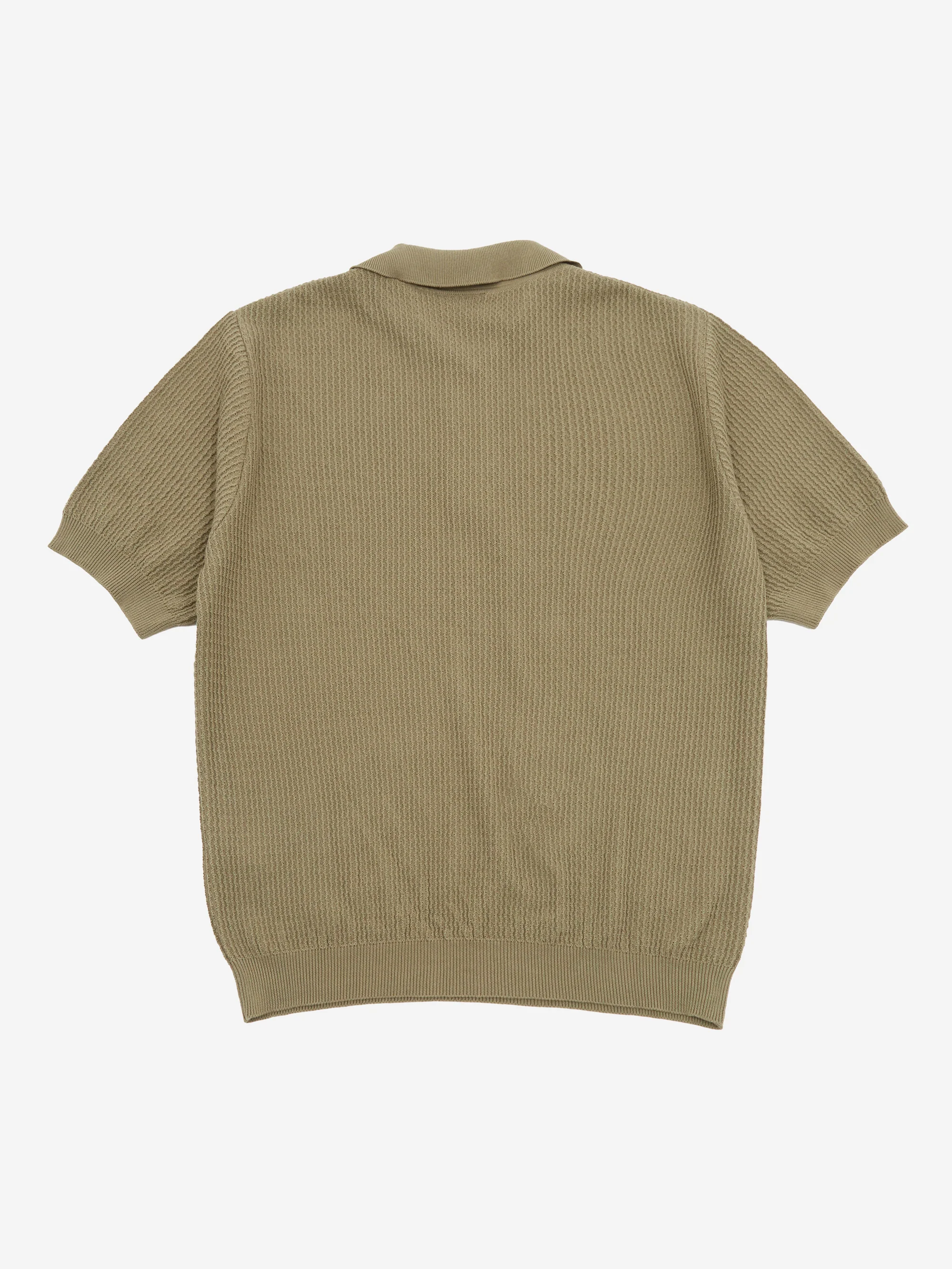 Foret Moment Half Zip Knit - Dusty Olive - Image 3