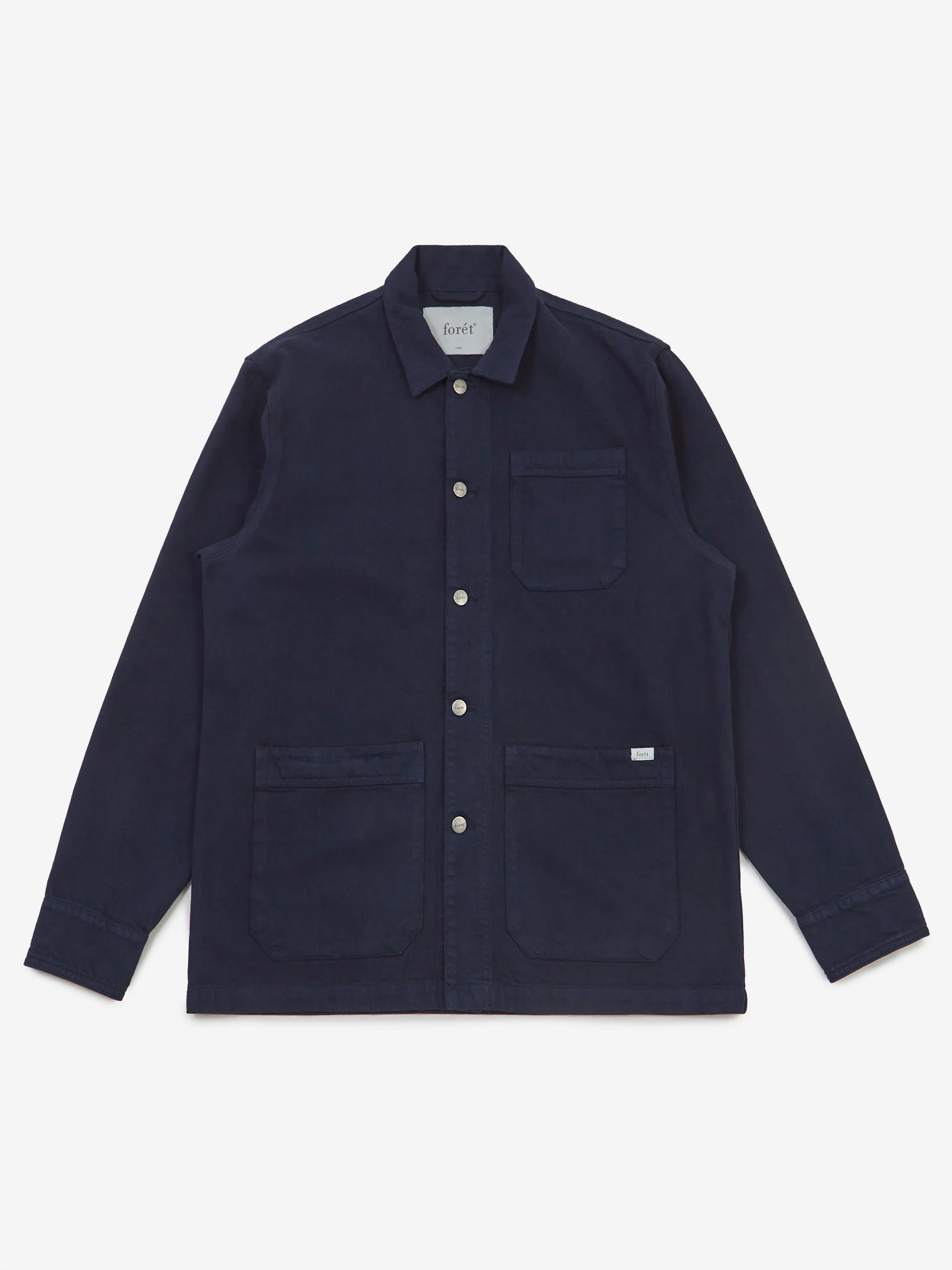 Foret Rowan Overshirt - Navy