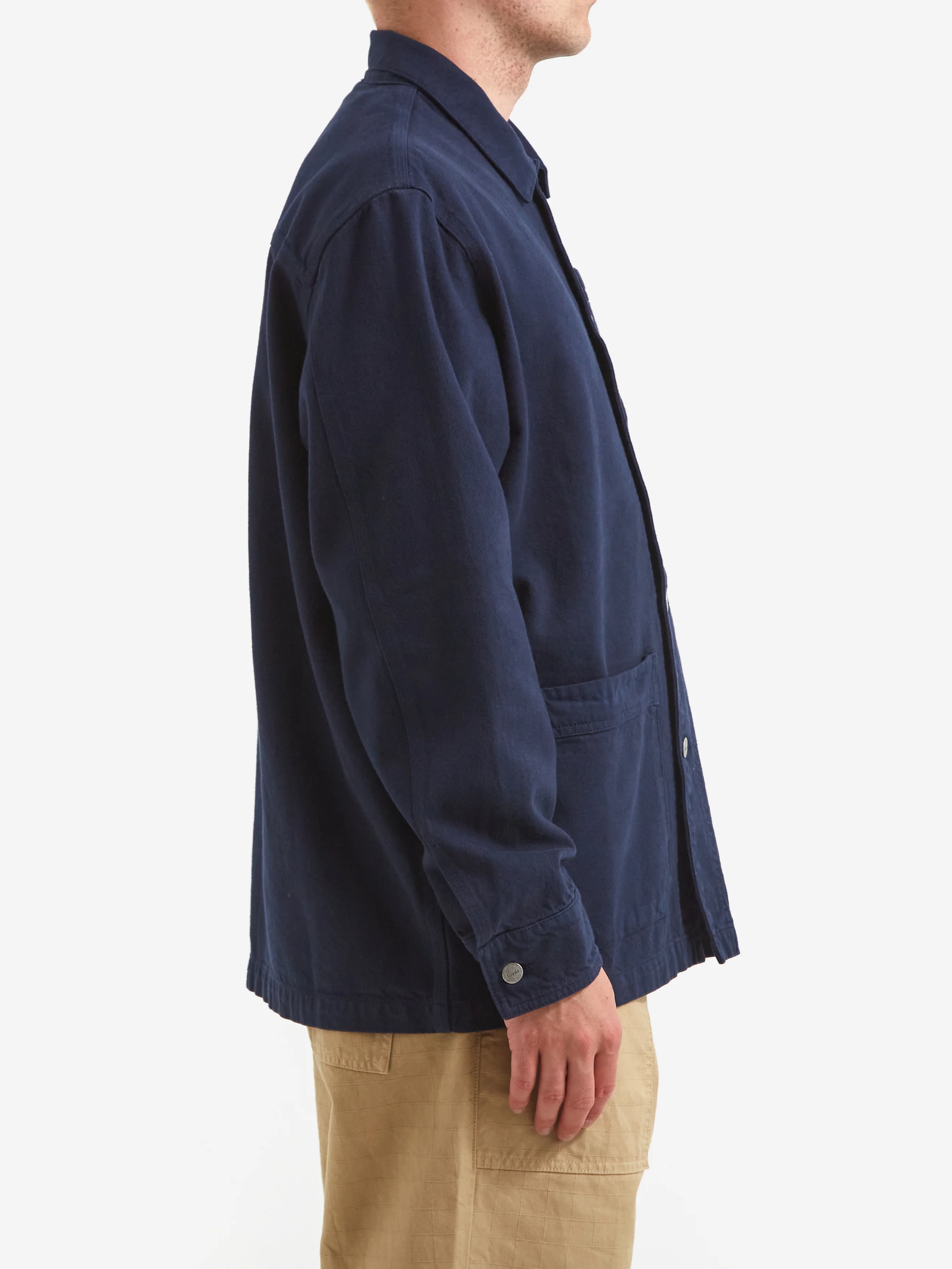 Foret Rowan Overshirt - Navy - Image 6