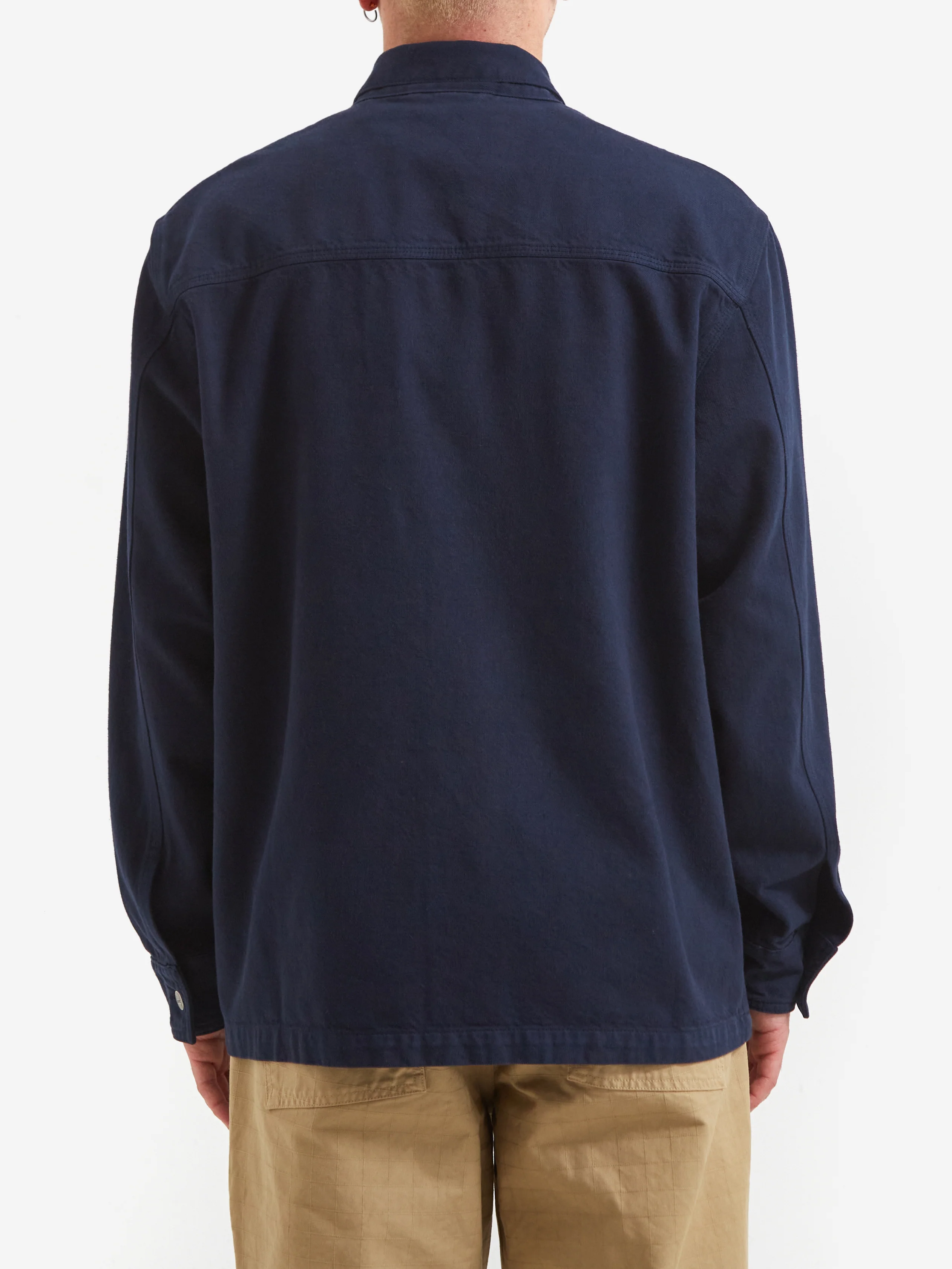 Foret Rowan Overshirt - Navy - Image 7