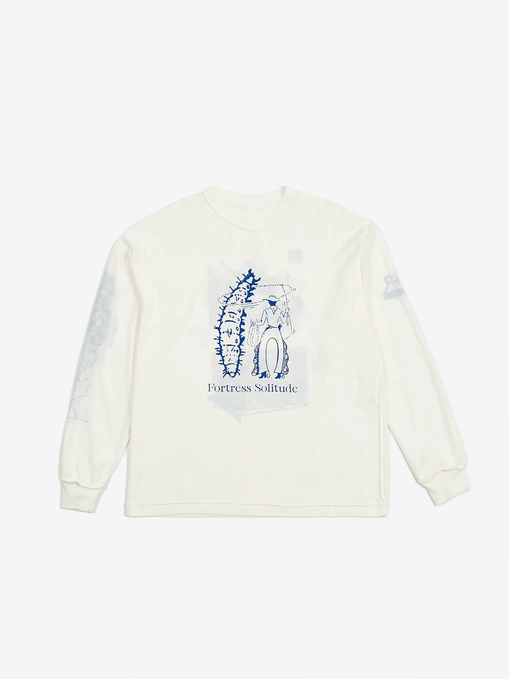 Fortress Solitude Reversible Print Longsleeve T-Shirt - White - Image 6